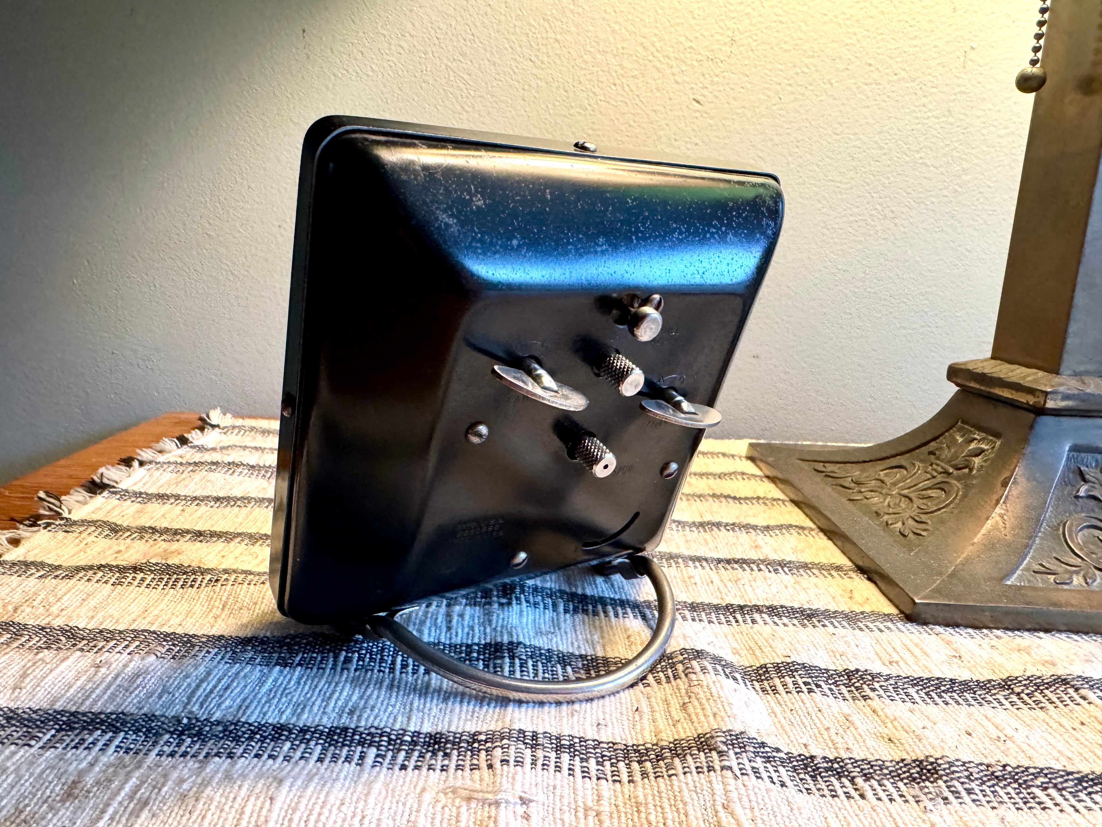 1940's Westclox Spur Wind-up Alarm Clock | Art Deco Westclox Alarm Clock