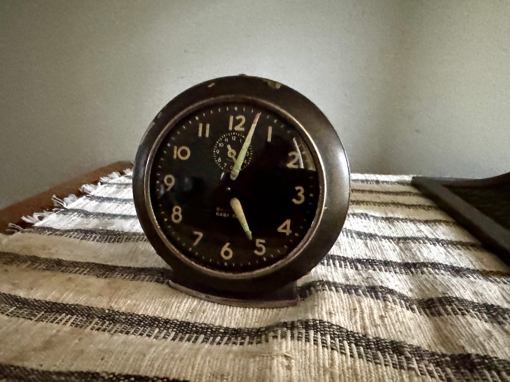 1940's- 50's Westclox Baby Ben Wind-up Alarm Clock | Art Deco Westclox Baby-Ben Alarm Clock