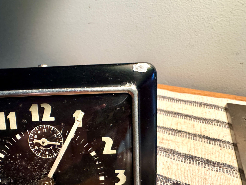 1940's Westclox Spur Wind-up Alarm Clock | Art Deco Westclox Alarm Clock