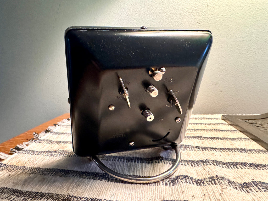 1940's Westclox Spur Wind-up Alarm Clock | Art Deco Westclox Alarm Clock