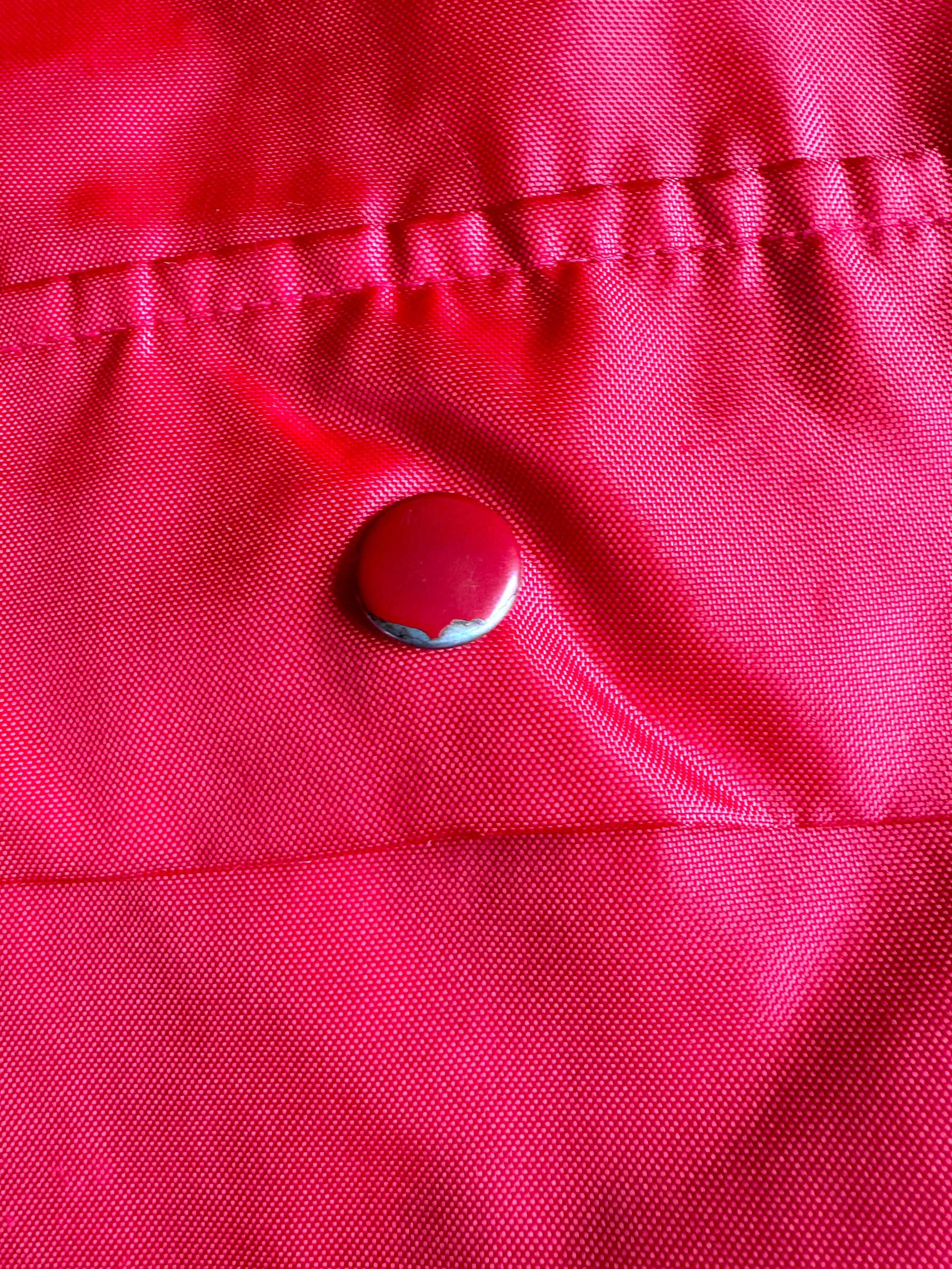 Vtg Swingster Funks G Hybrid (M) Red Windbreaker Racing Stripe Jacket Farm
