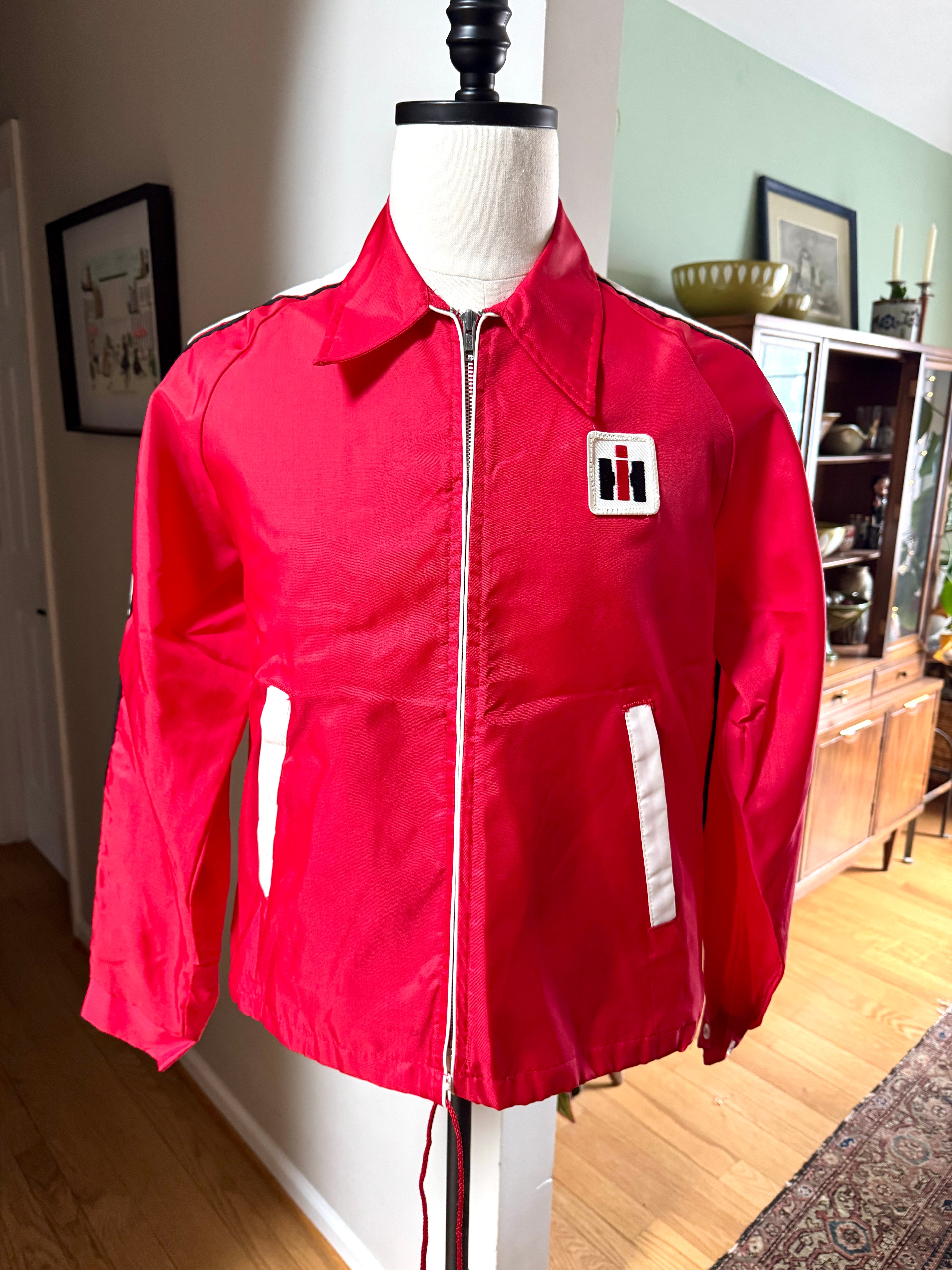VTG IH International Harvester Swingster Windbreaker Jacket Sz Medium