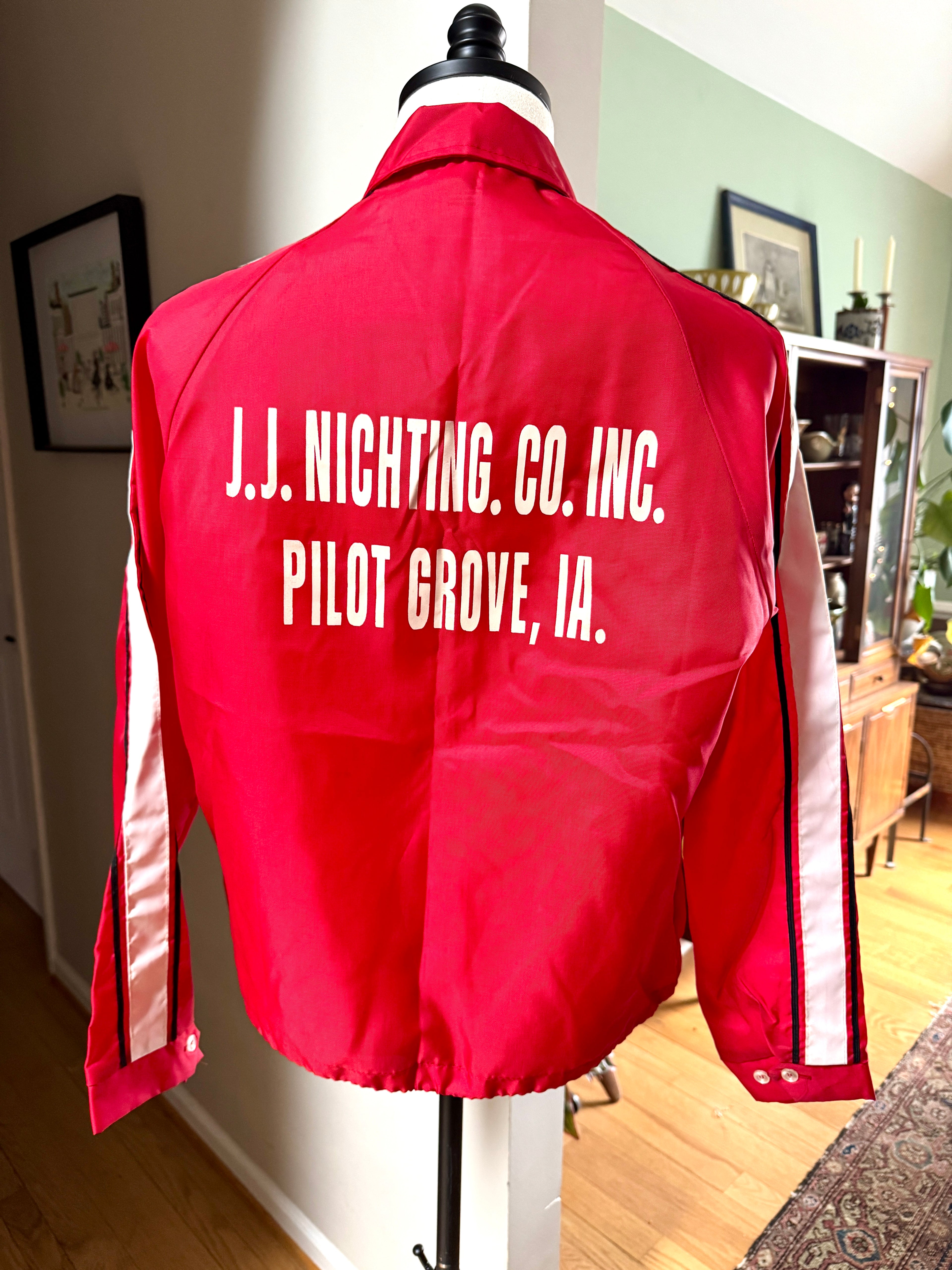 VTG IH International Harvester Swingster Windbreaker Jacket Sz Medium