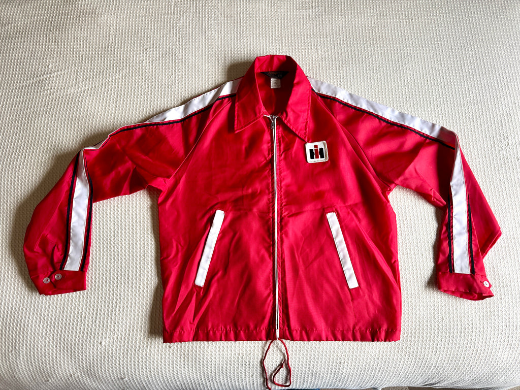 VTG IH International Harvester Swingster Windbreaker Jacket Sz Medium