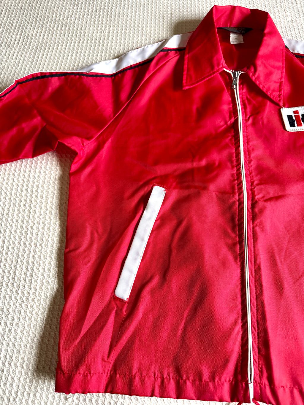 VTG IH International Harvester Swingster Windbreaker Jacket Sz Medium