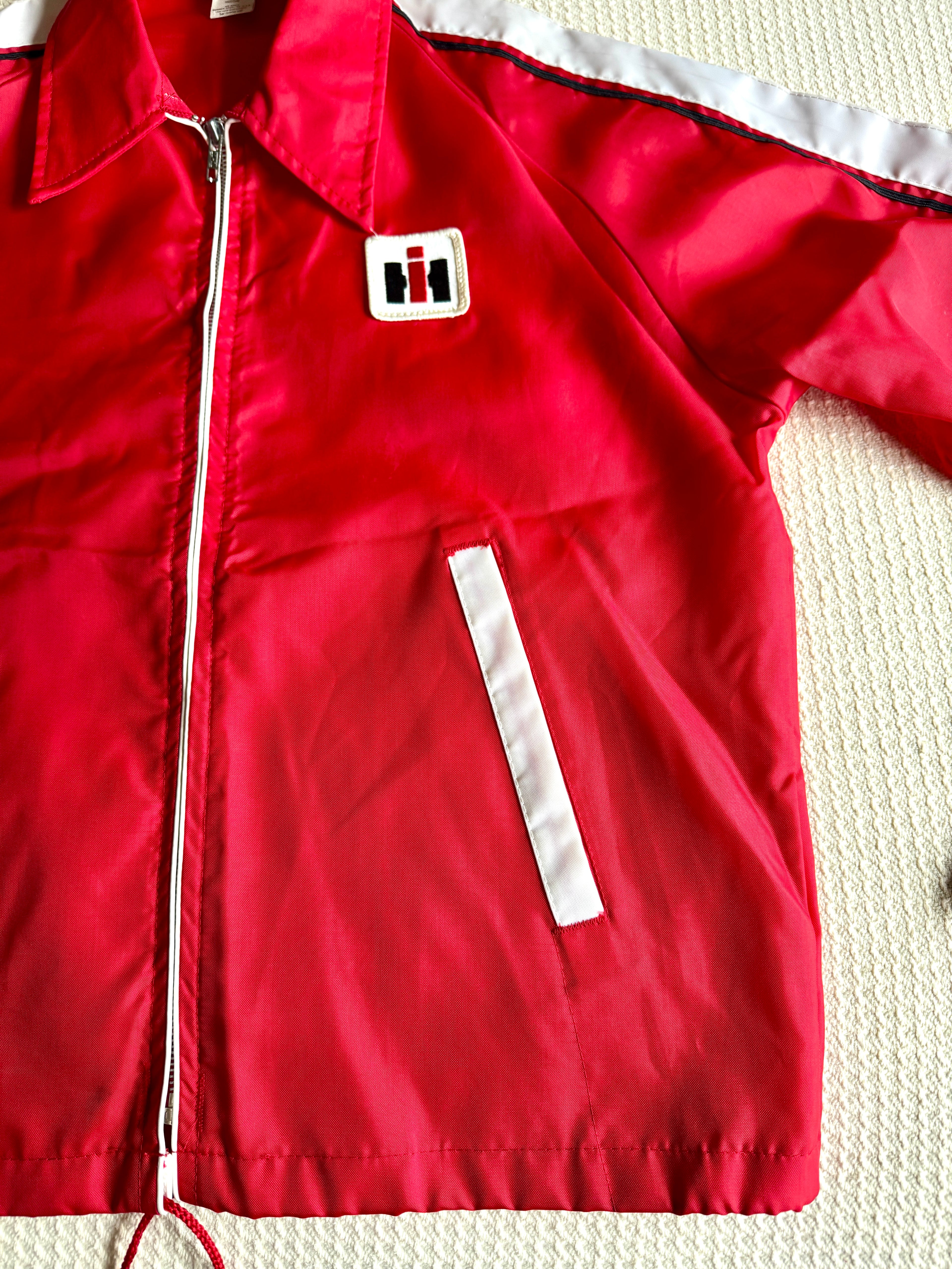 VTG IH International Harvester Swingster Windbreaker Jacket Sz Medium