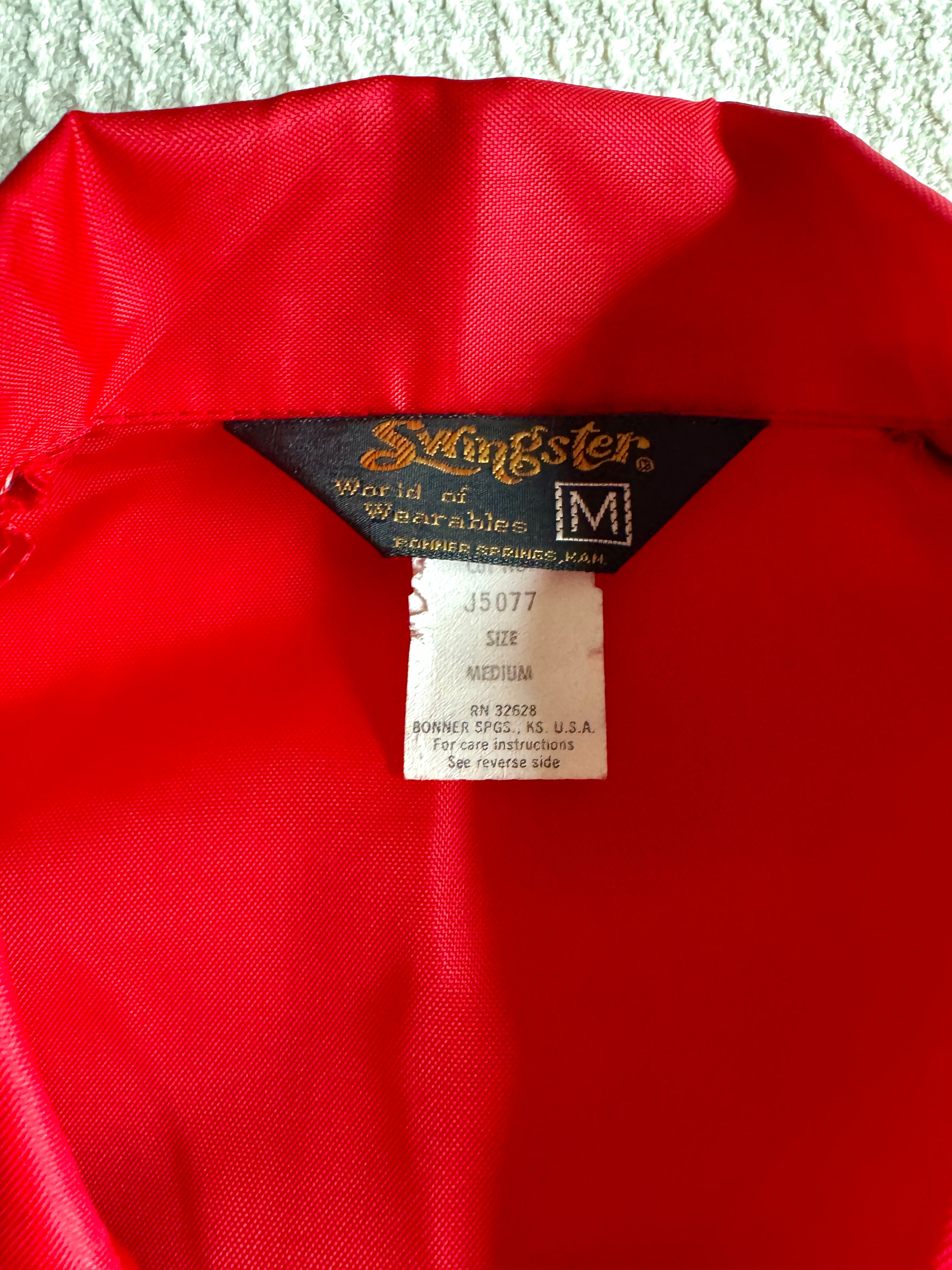 VTG IH International Harvester Swingster Windbreaker Jacket Sz Medium