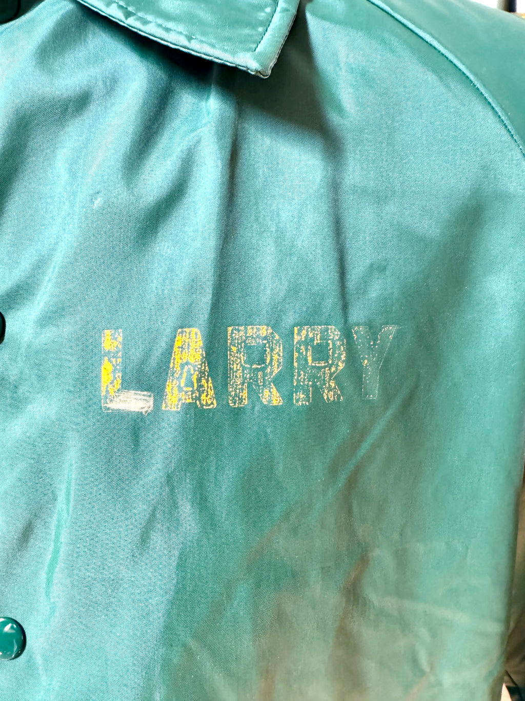 Vtg Green Sportsmaster Boa Lined Bus Service Jacket | Green Nylon "Birnie Bus Service" Jacket