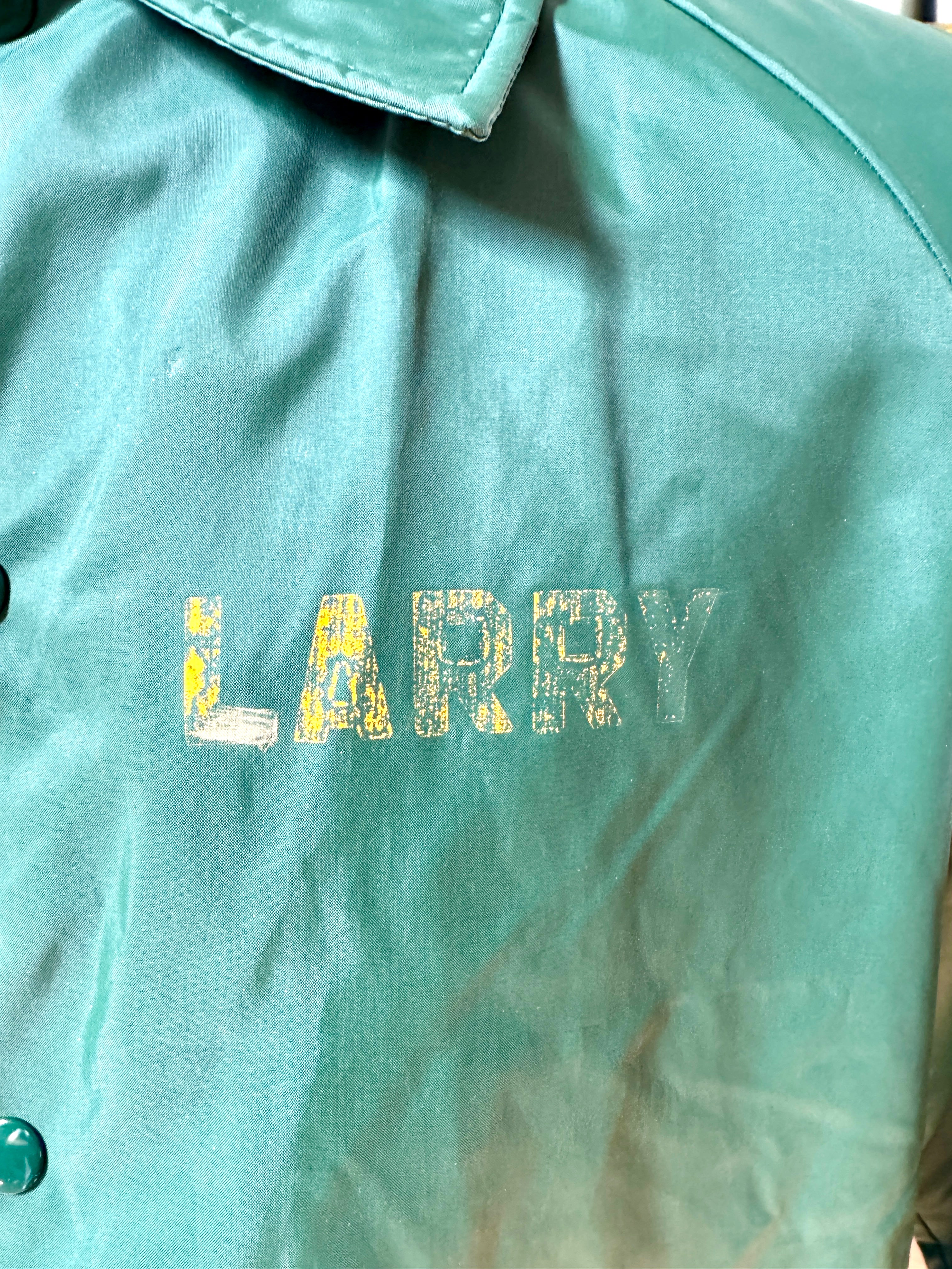 Vtg Green Sportsmaster Boa Lined Bus Service Jacket | Green Nylon "Birnie Bus Service" Jacket