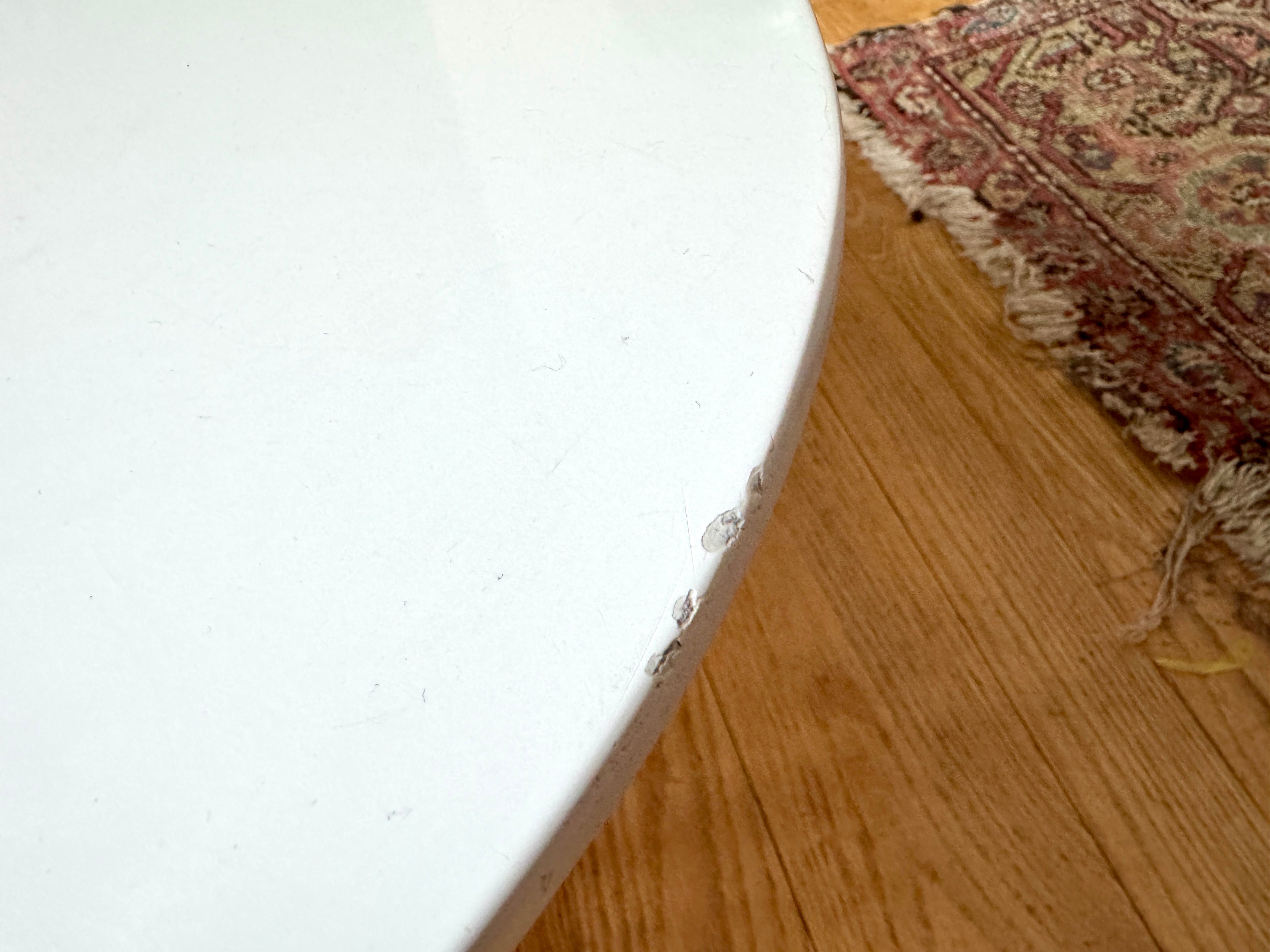 White Teardrop Coffee Table | MCM Style White Teardrop Table (Two available, Different Heights) (Copy)