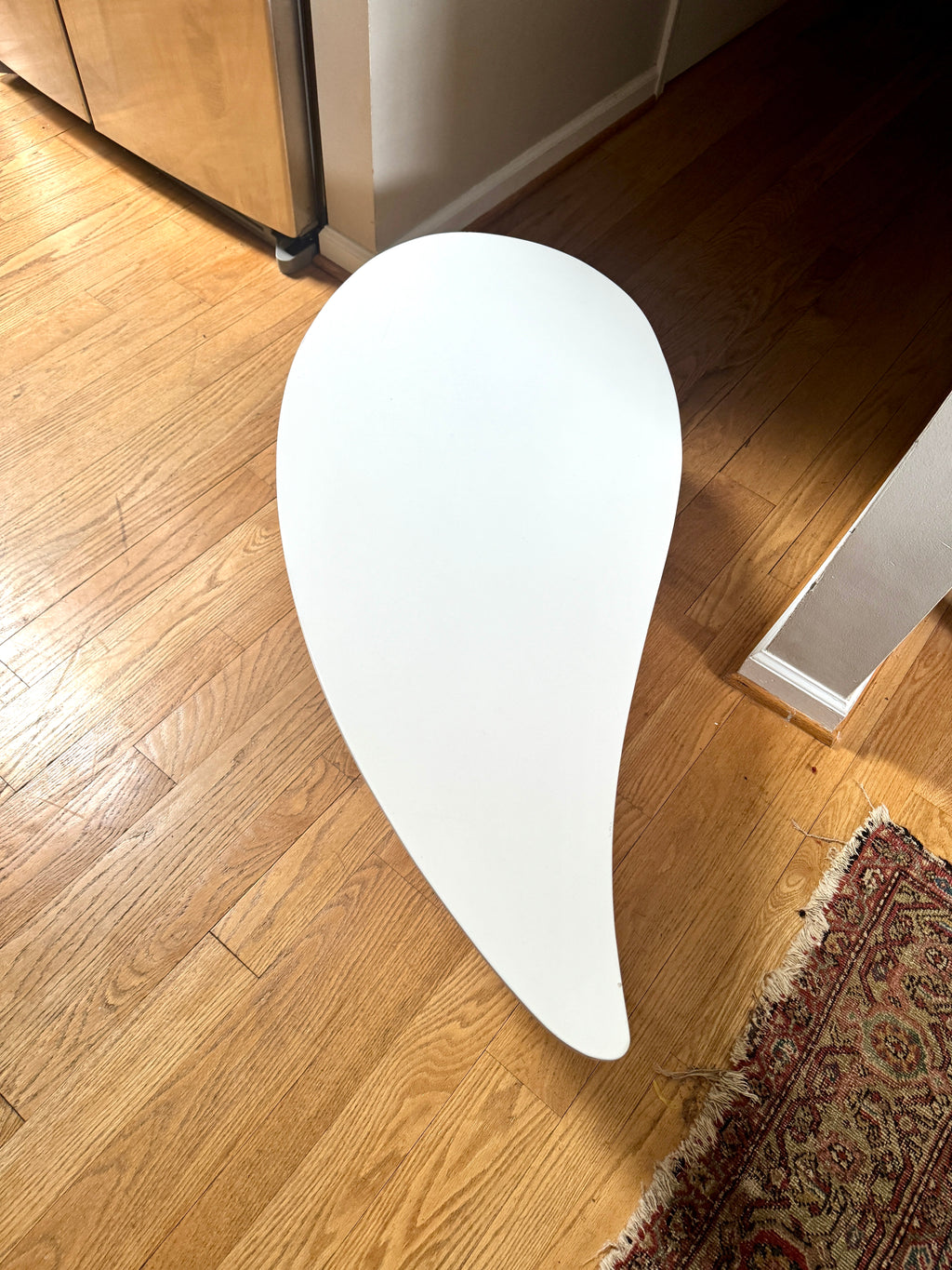 White Teardrop Coffee Table | MCM Style White Teardrop Table (Two available, Different Heights) (Copy)