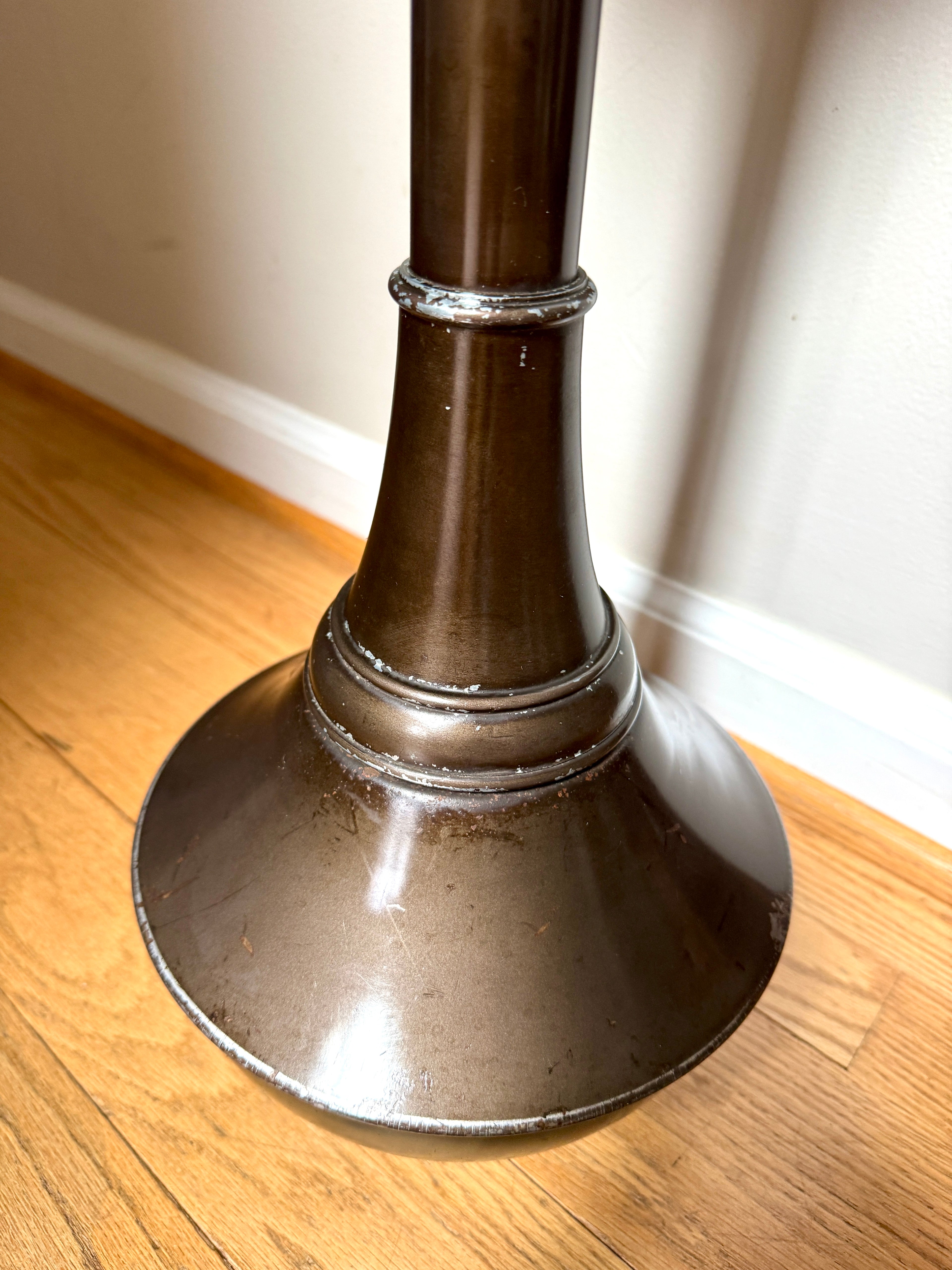 1920's Smokador Rock-a-By Standing Ashtray | Brown Art Deco Smokers Ashtray Stand