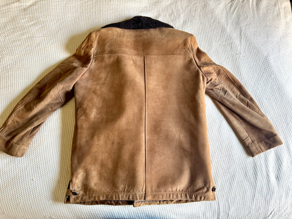 70s McGregor Suede Shearling Jacket ~ Mens Size 40 Suede Jacket ~ Made In USA