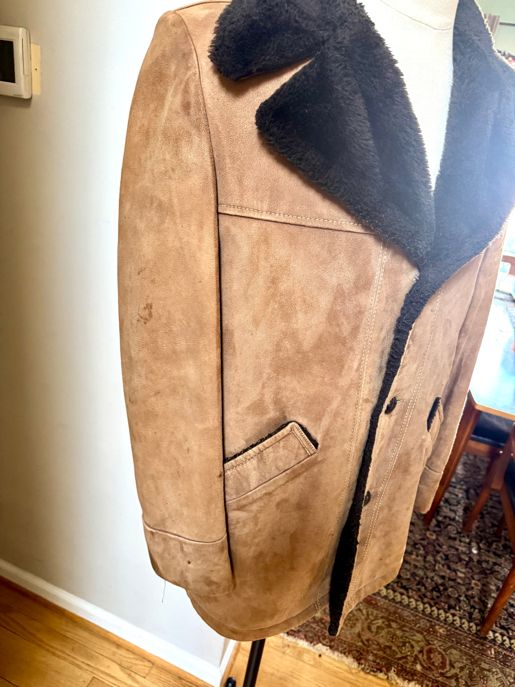 70s McGregor Suede Shearling Jacket ~ Mens Size 40 Suede Jacket ~ Made In USA