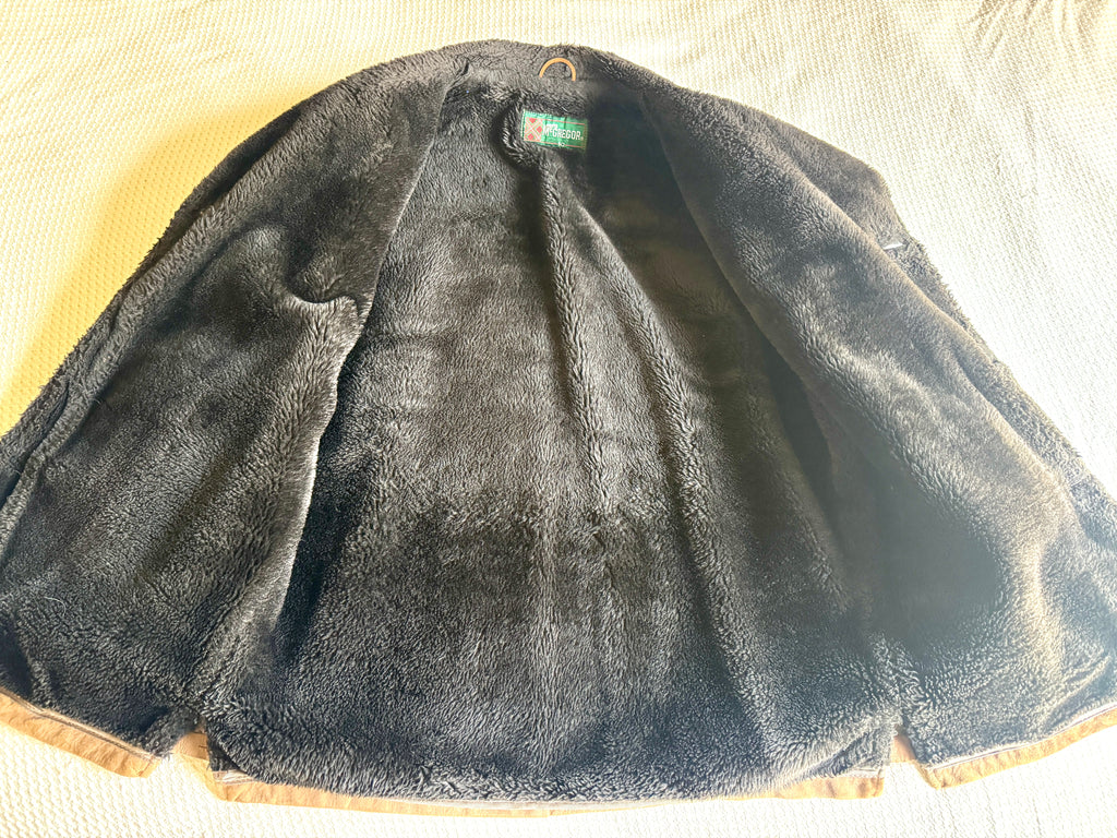 70s McGregor Suede Shearling Jacket ~ Mens Size 40 Suede Jacket ~ Made In USA