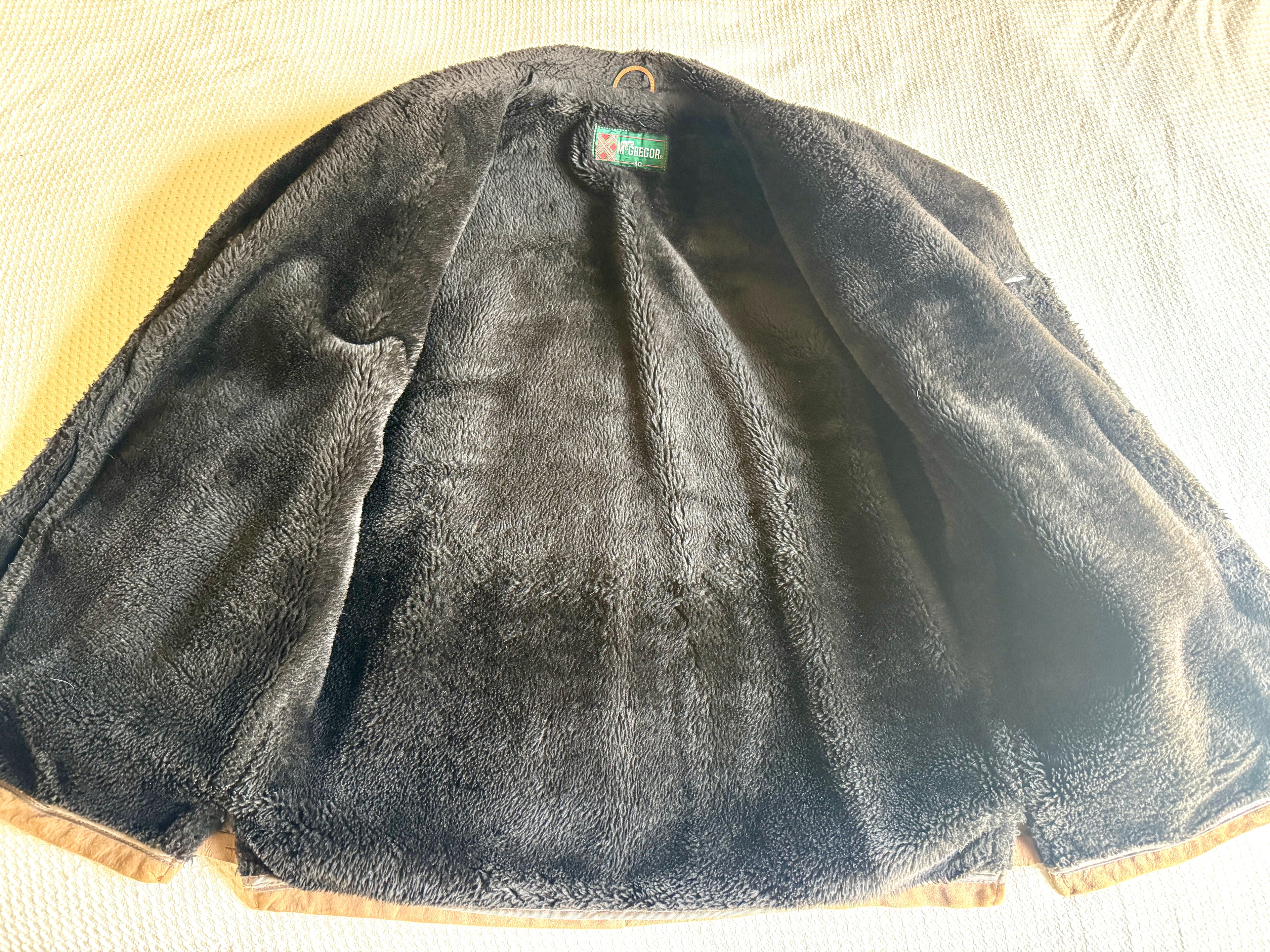 70s McGregor Suede Shearling Jacket ~ Mens Size 40 Suede Jacket ~ Made In USA