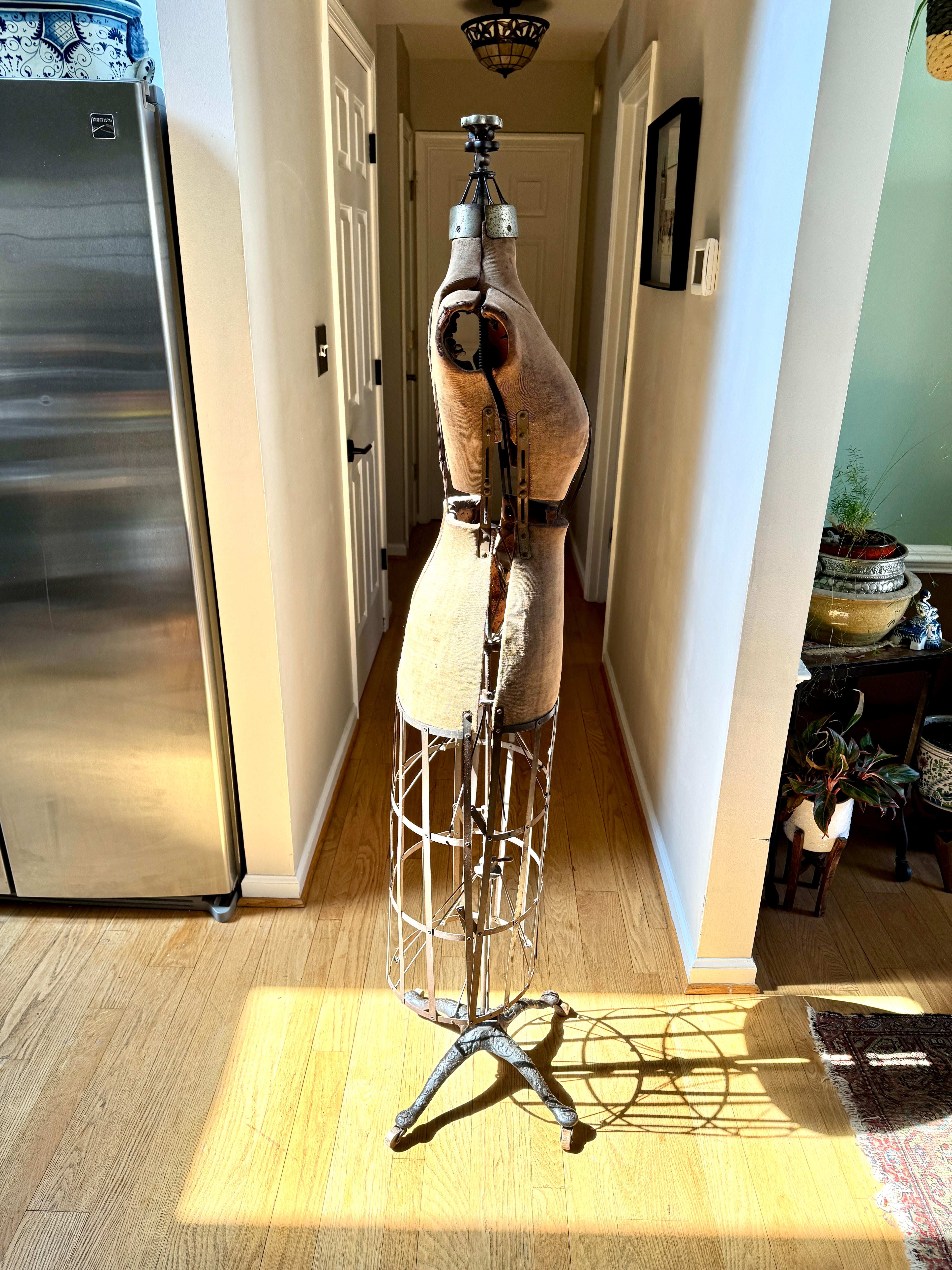 Early 1900's L&M Acme Adjustable Dress Form | Antique Acme Dress Form