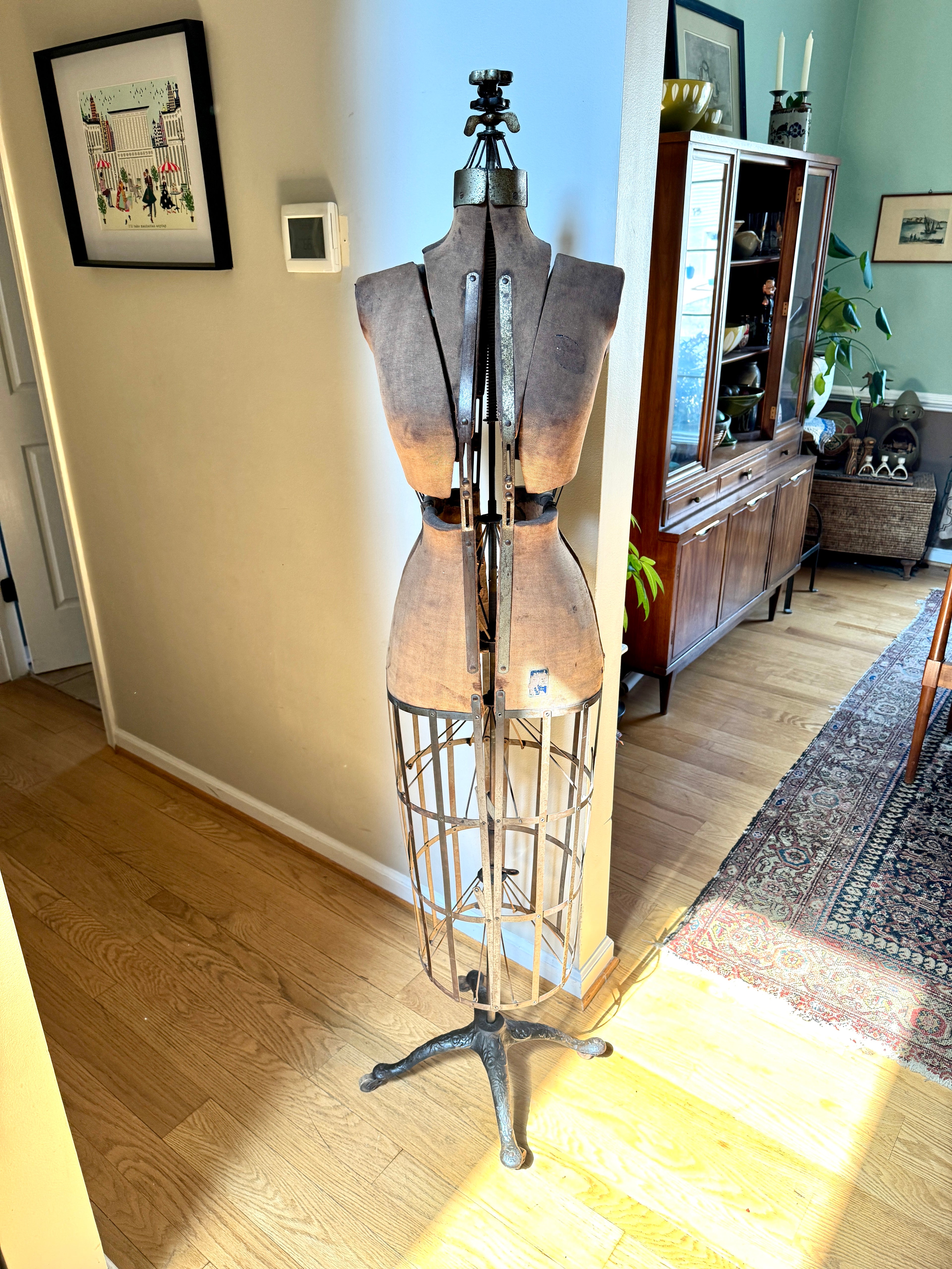 Early 1900's L&M Acme Adjustable Dress Form | Antique Acme Dress Form