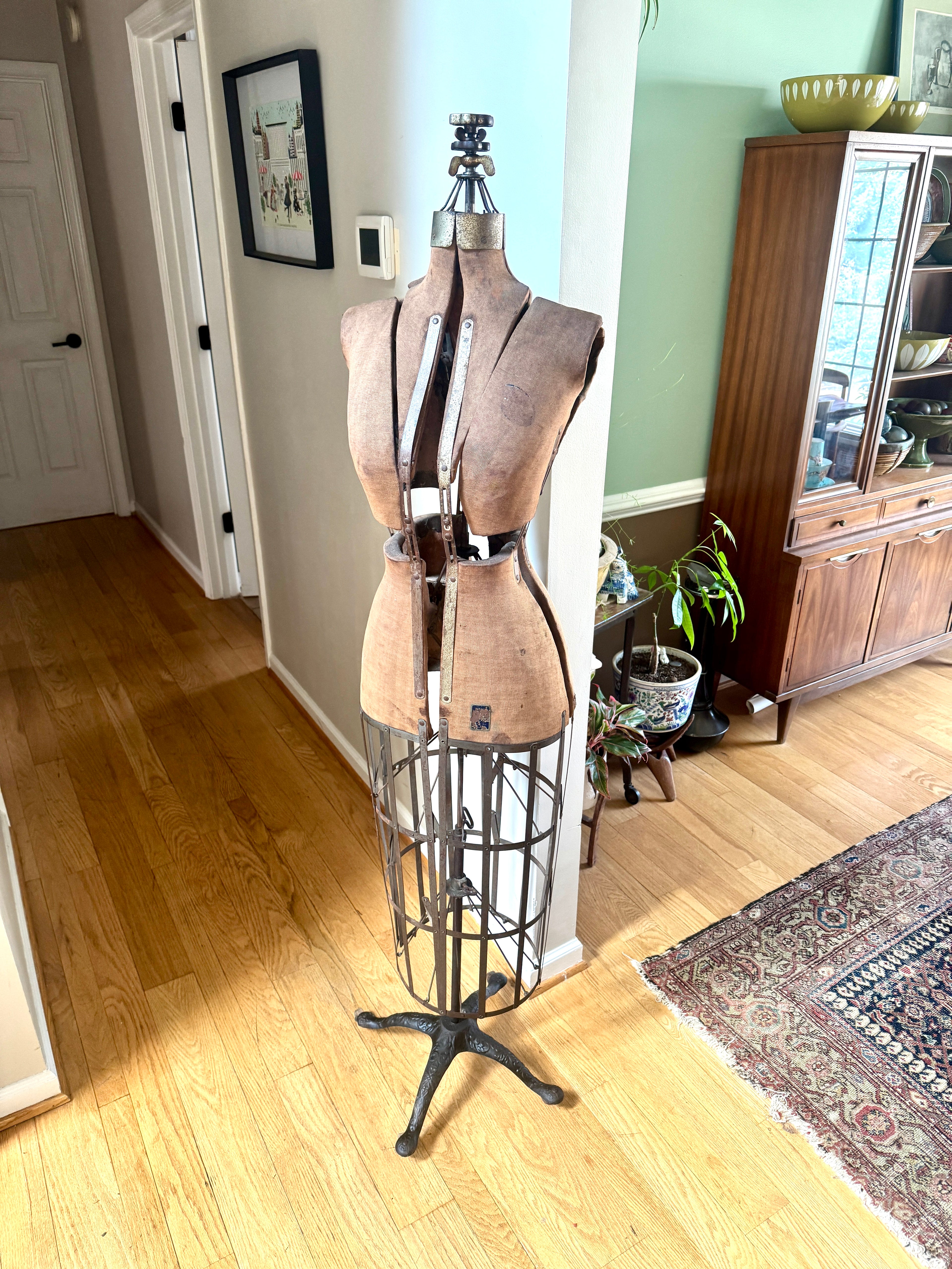 Early 1900's L&M Acme Adjustable Dress Form | Antique Acme Dress Form