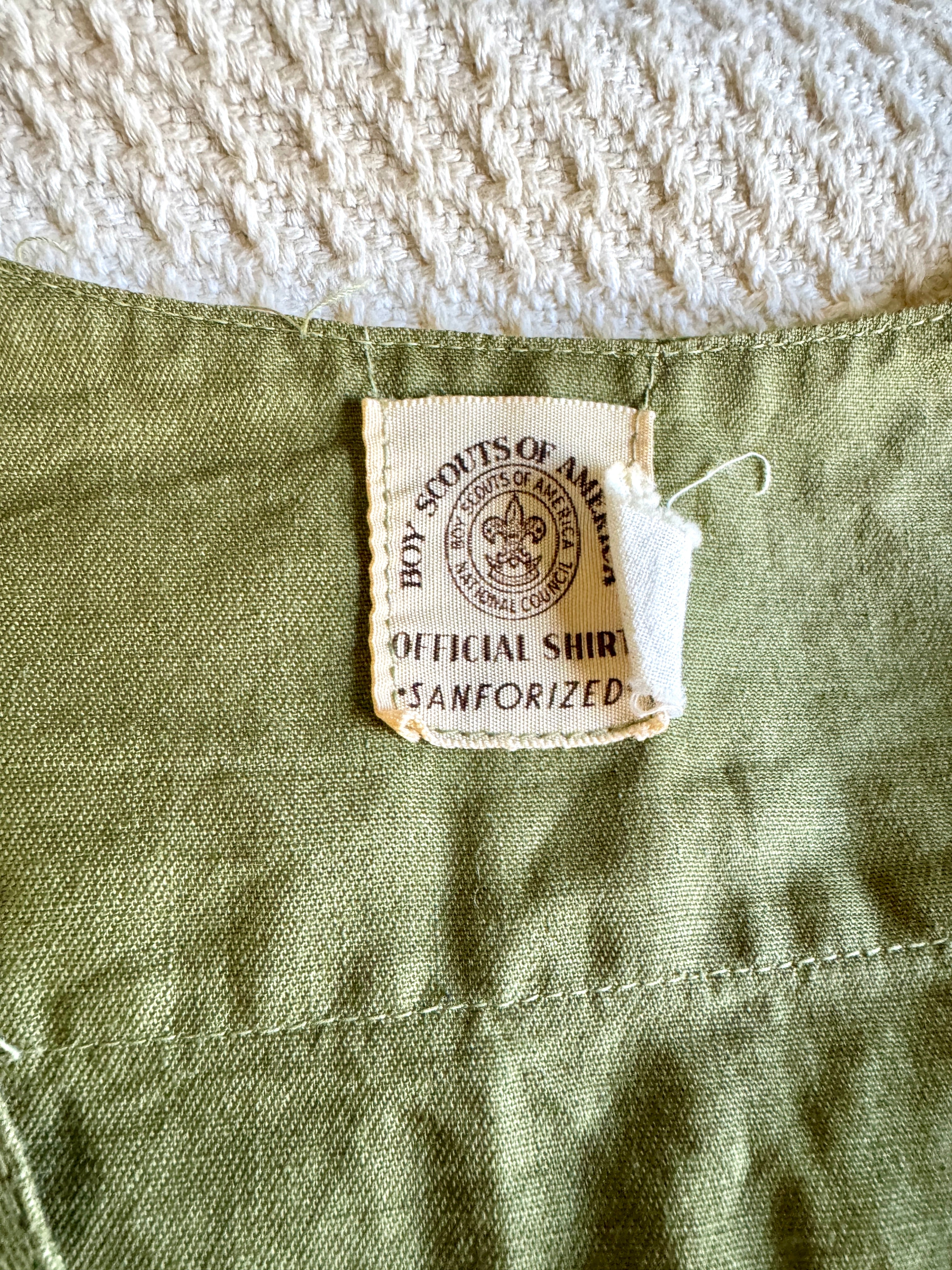 1950's-60's Senior Boy Scout Short Sleeve Shirt | Eagle Scout Shirt with Asian Jamboree Patch