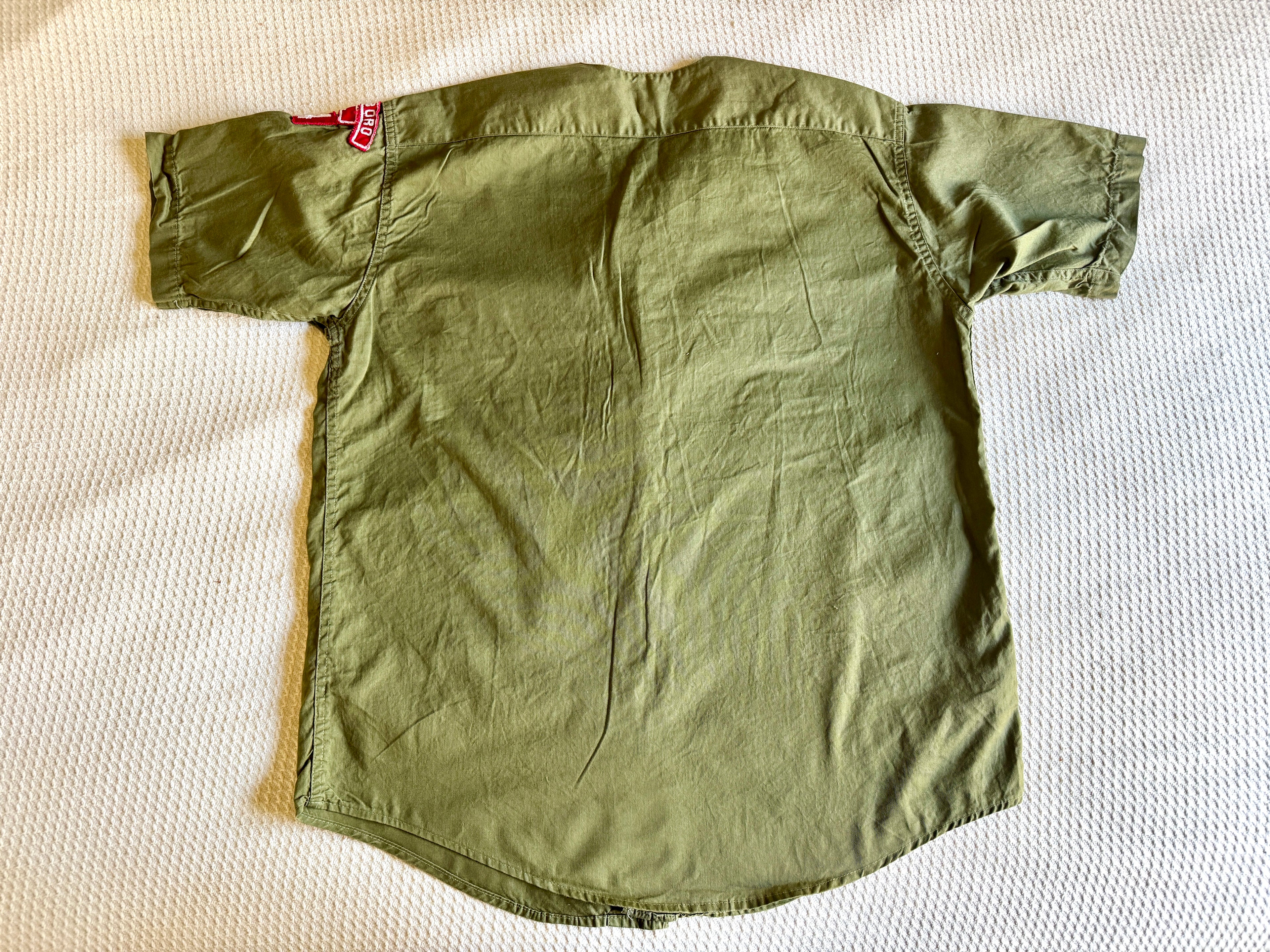 1950's-60's Senior Boy Scout Short Sleeve Shirt | Eagle Scout Shirt with Asian Jamboree Patch