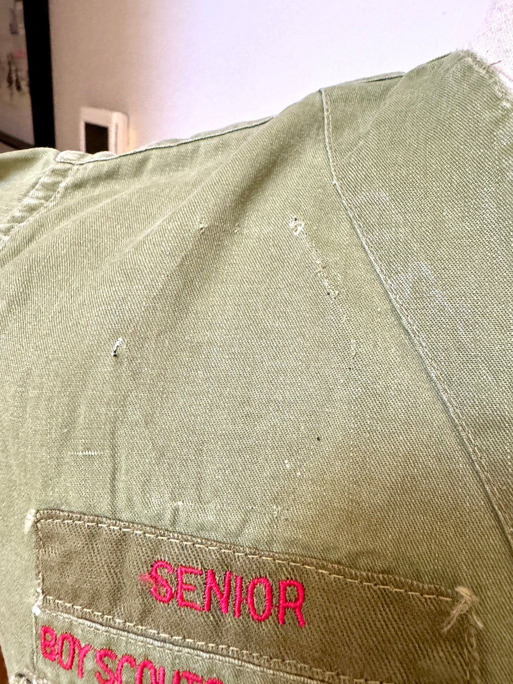 1950's Boy Scout of America Sanforized Far East Council Okinawa 105 Short Sleeve Shirt