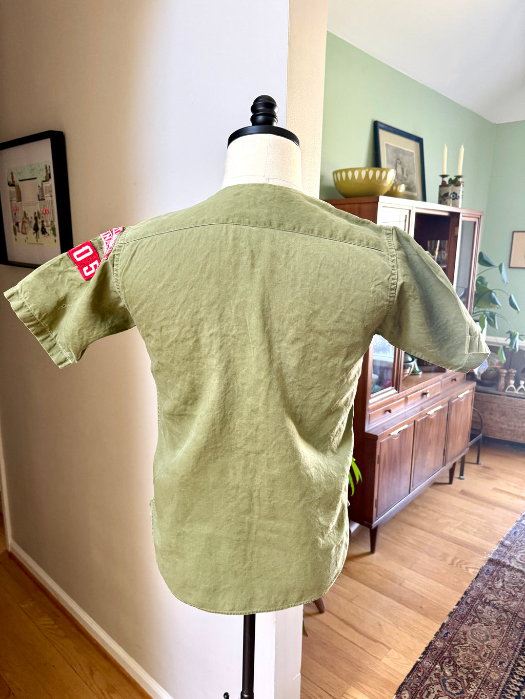 1950's Boy Scout of America Sanforized Far East Council Okinawa 105 Short Sleeve Shirt