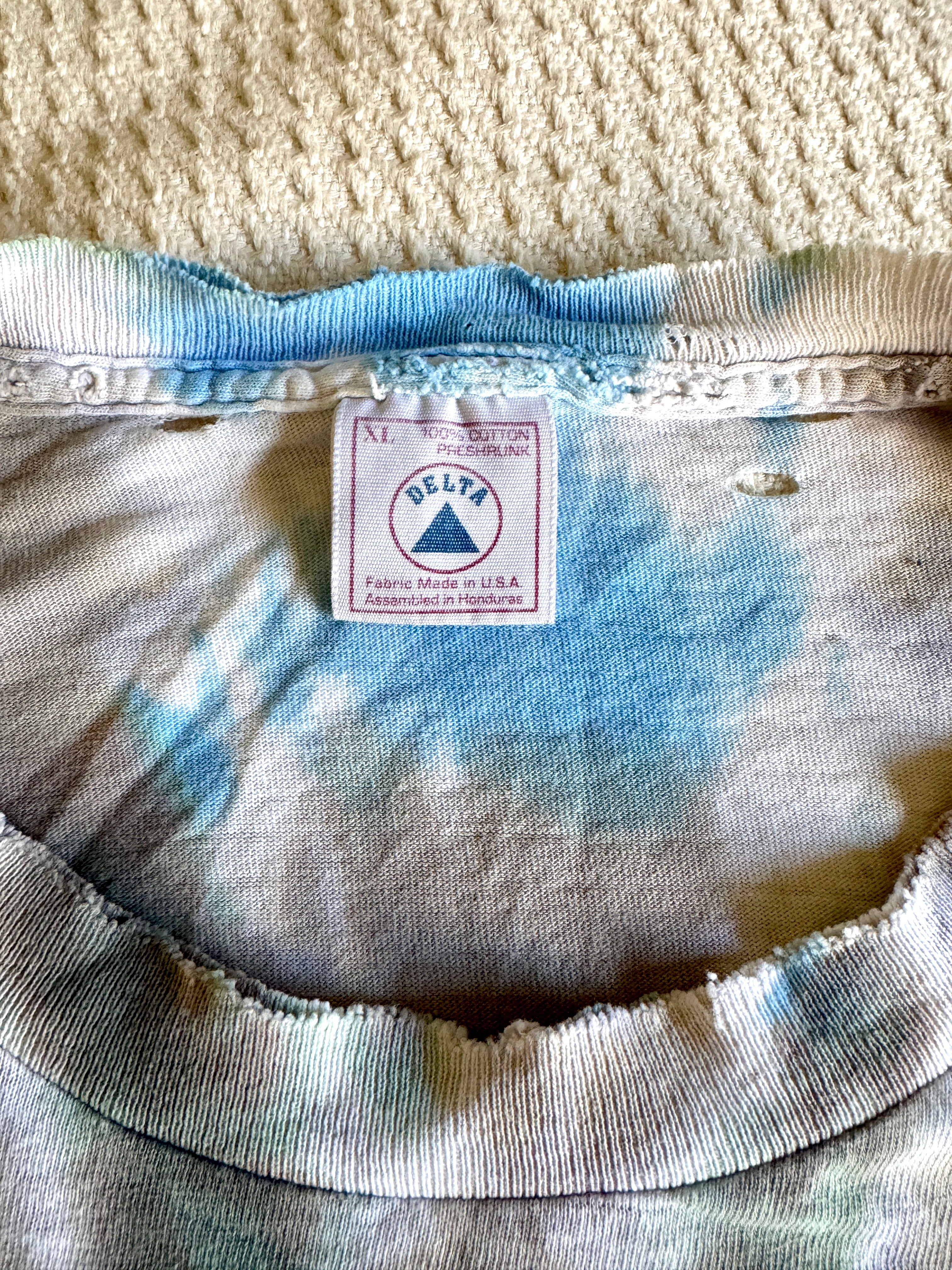 1994 Thrashed Grateful Dead Summer Tour Tie-Dye T-Shirt (XL) Made In USA