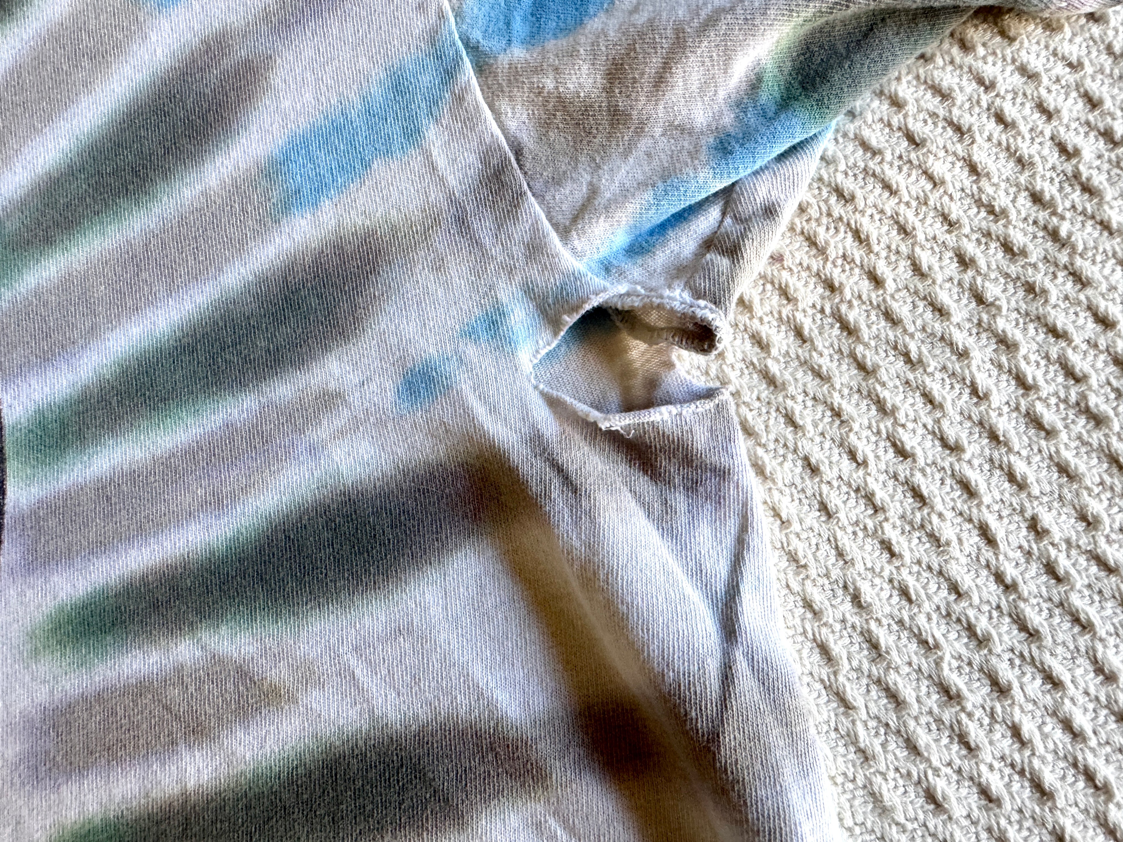 1994 Thrashed Grateful Dead Summer Tour Tie-Dye T-Shirt (XL) Made In USA