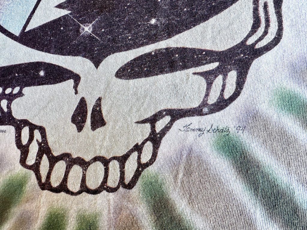 1994 Thrashed Grateful Dead Summer Tour Tie-Dye T-Shirt (XL) Made In USA
