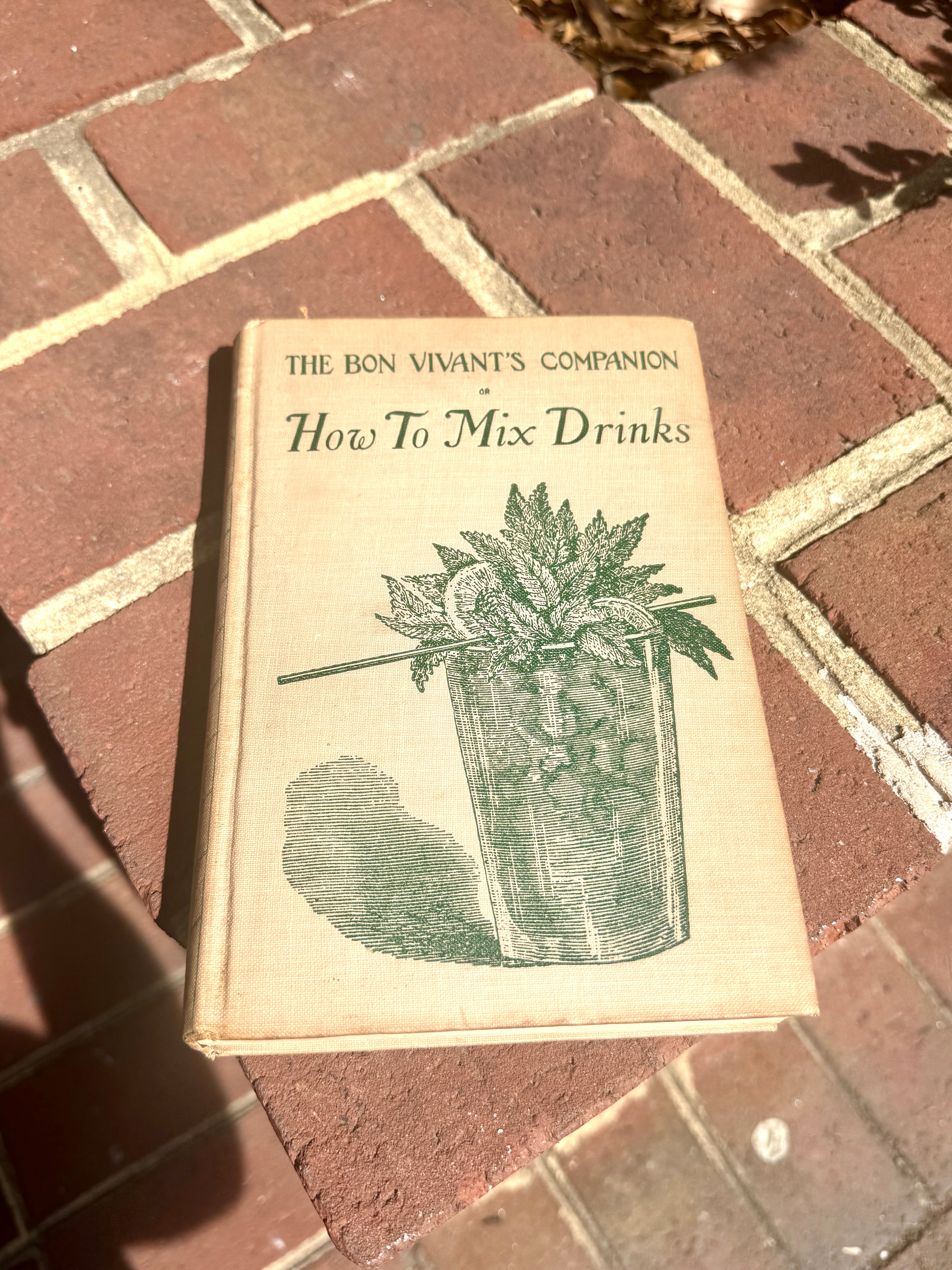 1930's "The Bon Vivant's Companion Or How To Mix Drinks" by Professor Jerry Thomas & Herbert Asbury