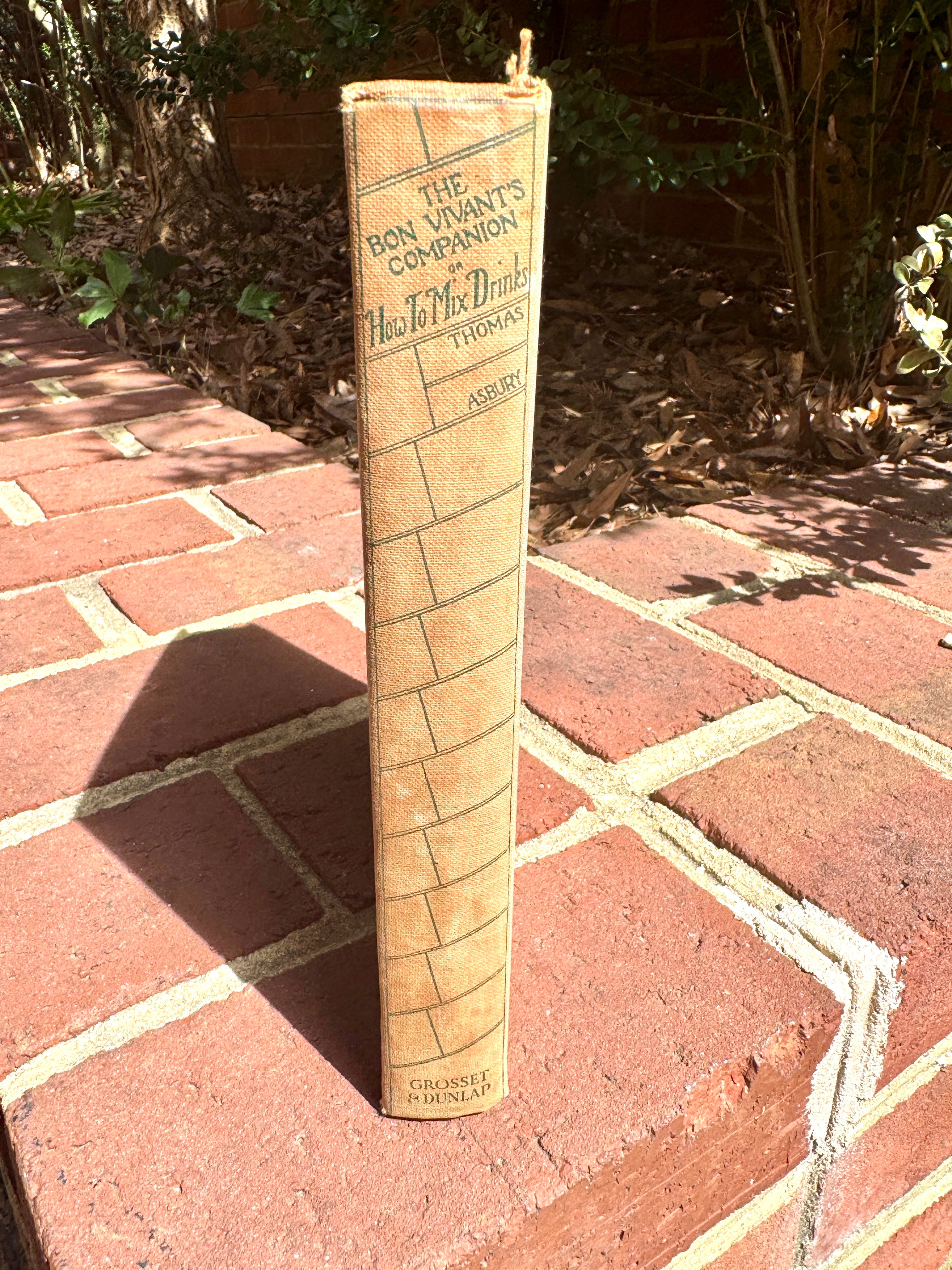 1930's "The Bon Vivant's Companion Or How To Mix Drinks" by Professor Jerry Thomas & Herbert Asbury