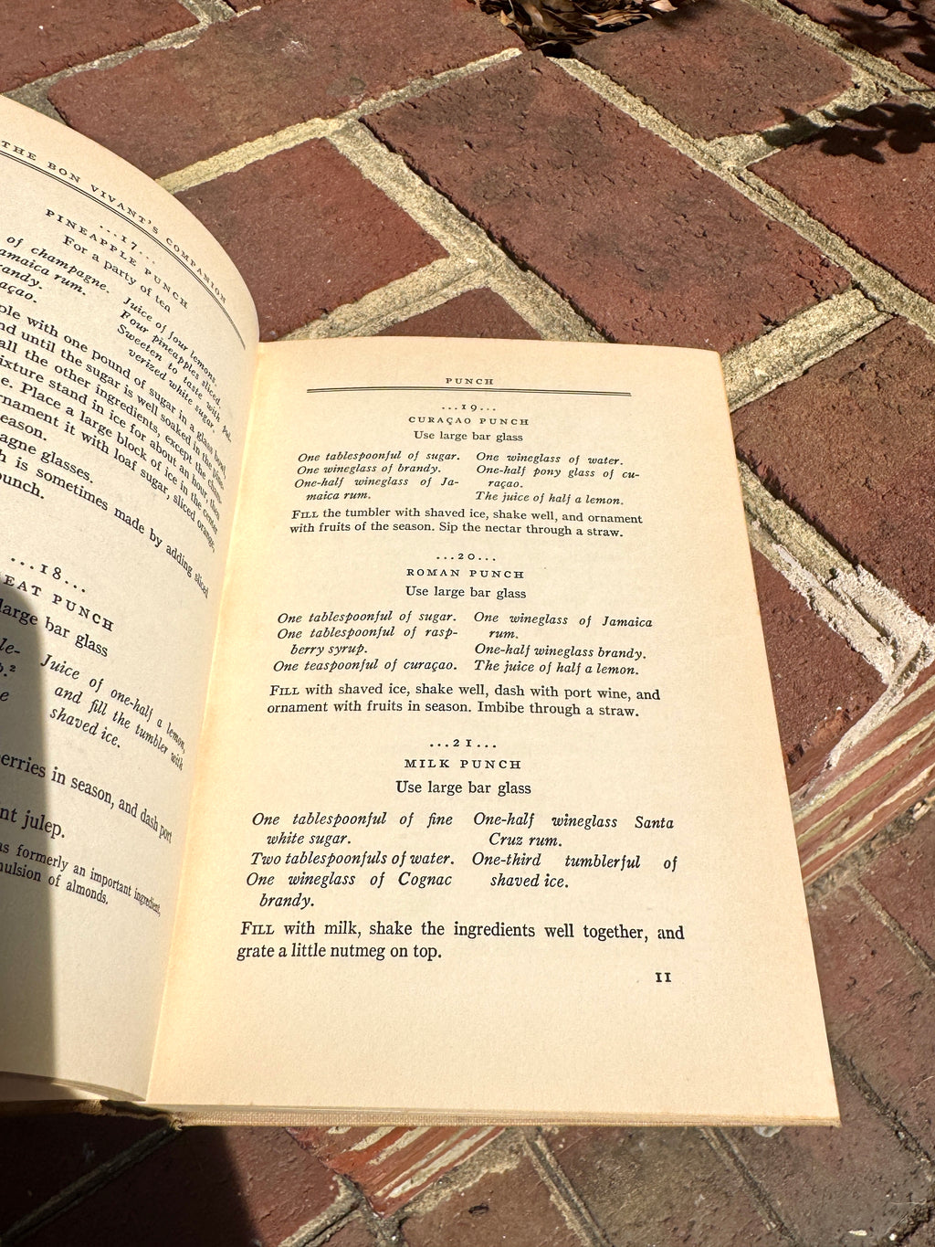 1930's "The Bon Vivant's Companion Or How To Mix Drinks" by Professor Jerry Thomas & Herbert Asbury