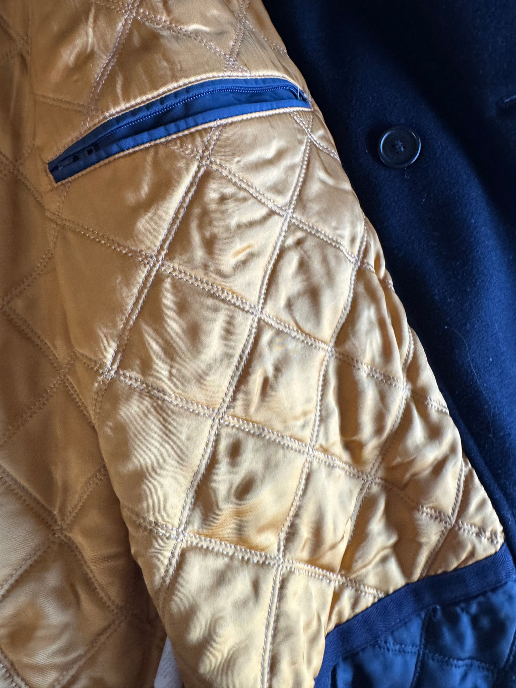 Vtg Paul & Shark Yachting Men's Wool Peacoat ~ 4x Double Breasted Peacoat