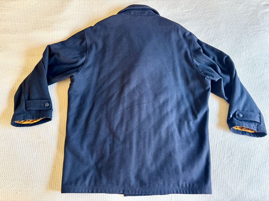 Vtg Paul & Shark Yachting Men's Wool Peacoat ~ 4x Double Breasted Peacoat