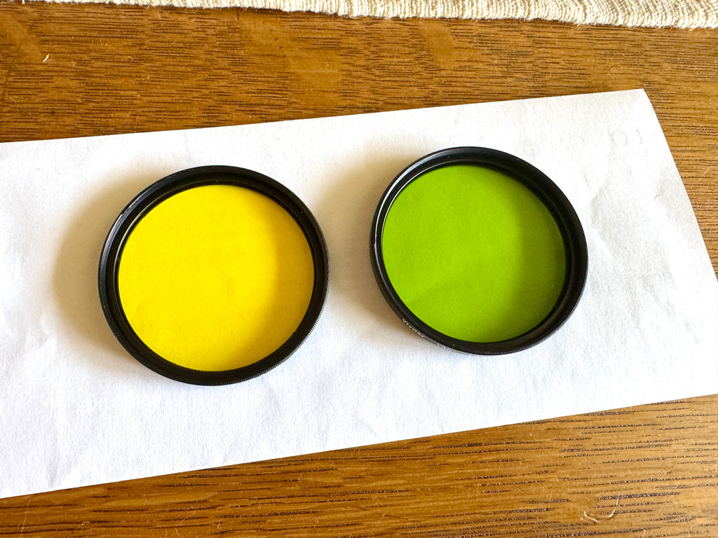 Vivitar VMC Medium Yellow No.8 (K2) & Light Green No.11 (X1) 58MM Lens Filters