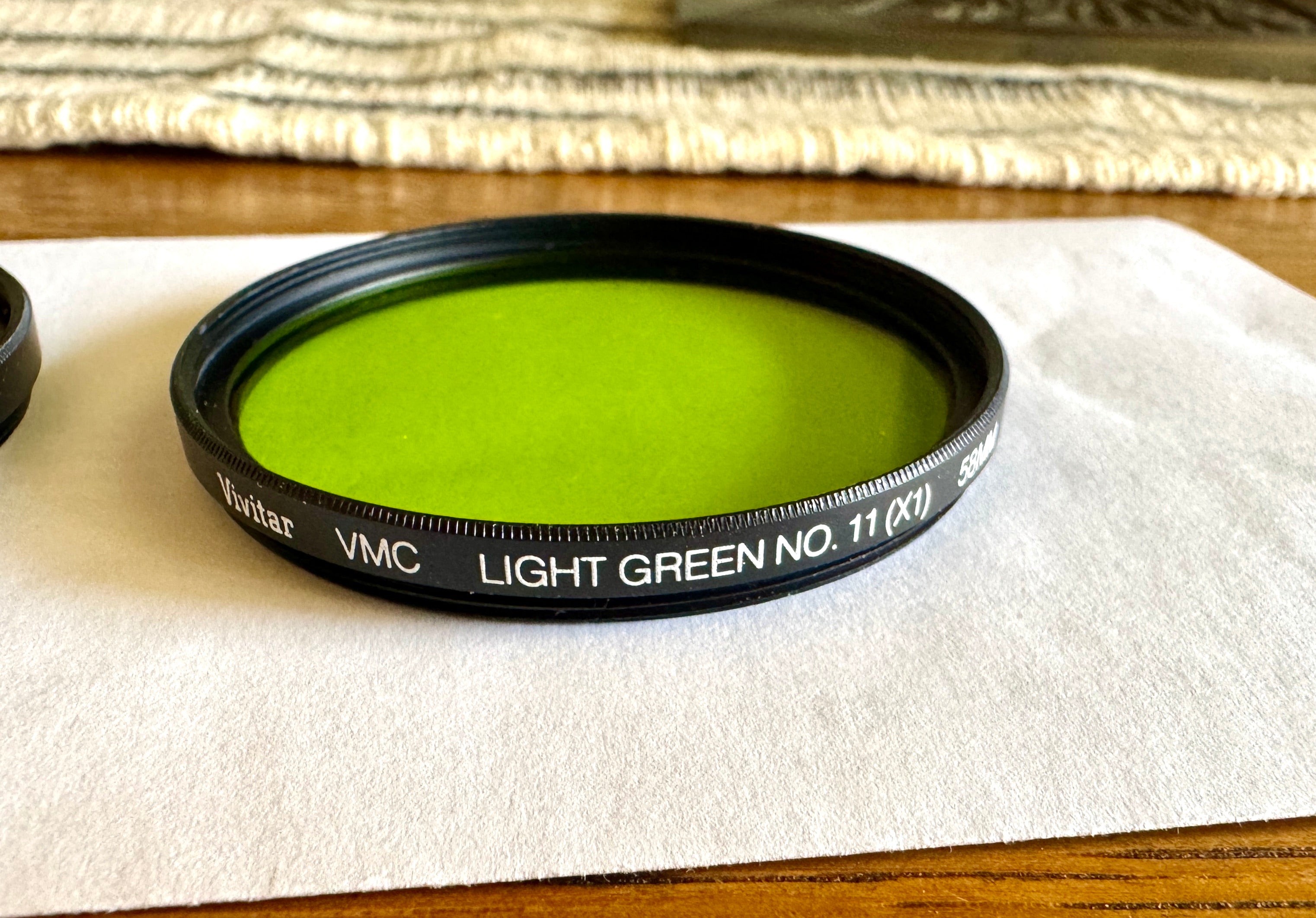 Vivitar VMC Medium Yellow No.8 (K2) & Light Green No.11 (X1) 58MM Lens Filters