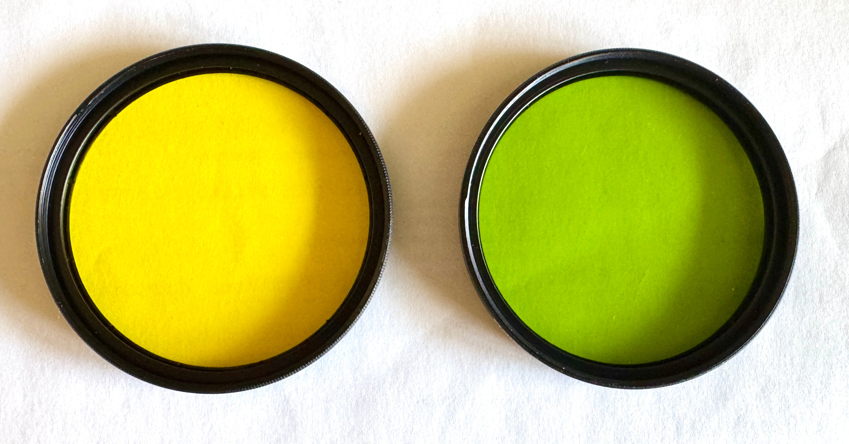 Vivitar VMC Medium Yellow No.8 (K2) & Light Green No.11 (X1) 58MM Lens Filters