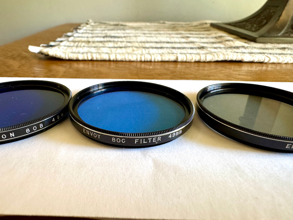 Variety of 49MM Lens Filters, Hoya, Rokunar, Haze, Tokina, Ambico, Envoy & Vivitar