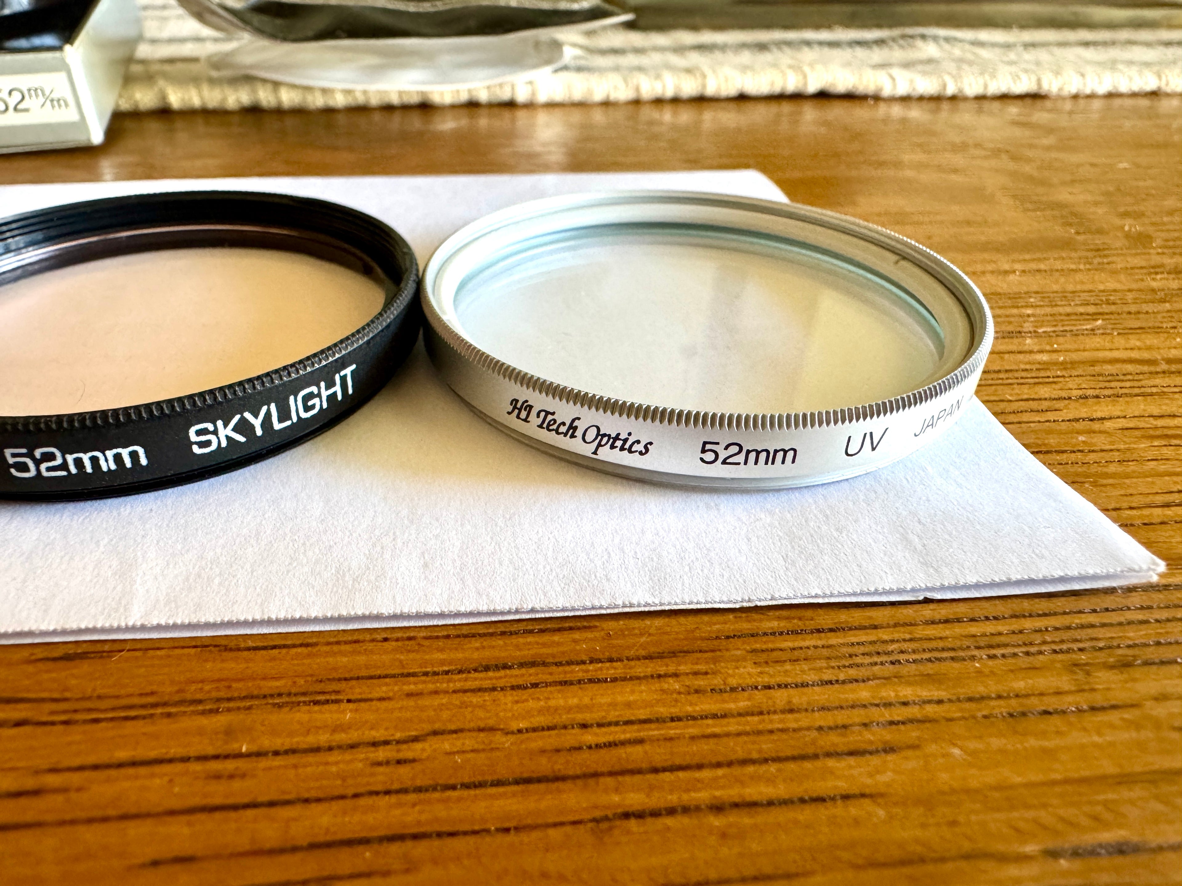 Variety of 52MM Lens Filters by Tempo Plus, Vivitar, Rolev and Hi-Tech Optics