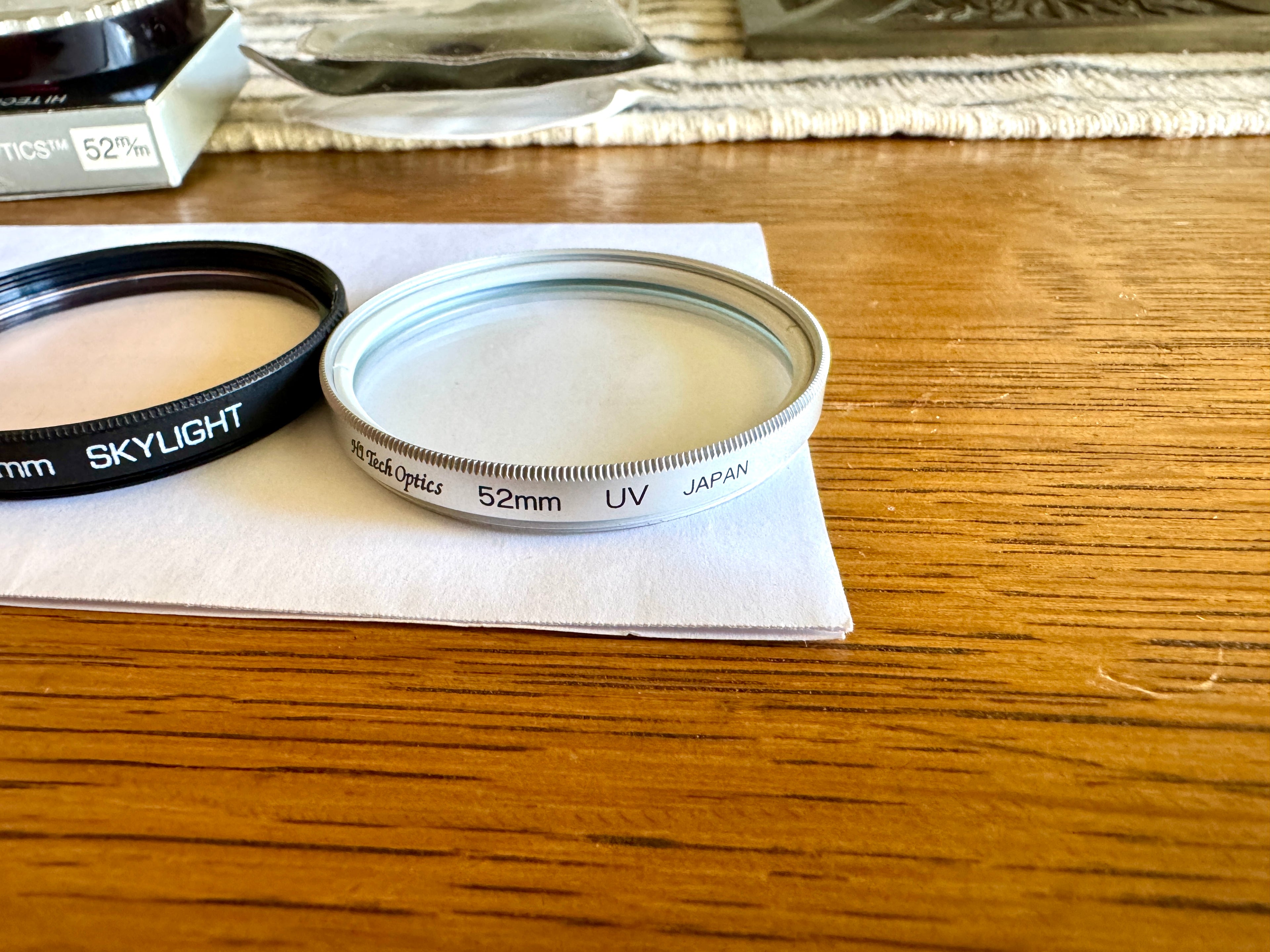 Variety of 52MM Lens Filters by Tempo Plus, Vivitar, Rolev and Hi-Tech Optics