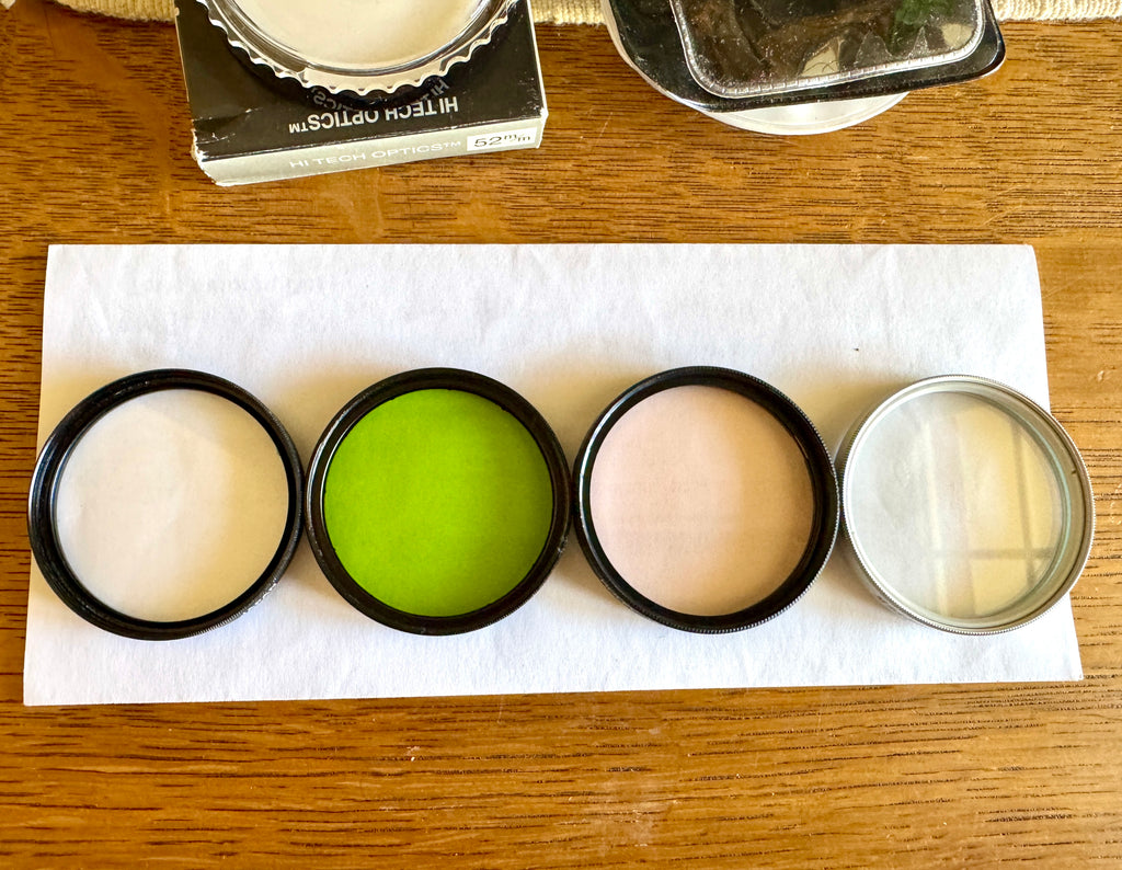 Variety of 52MM Lens Filters by Tempo Plus, Vivitar, Rolev and Hi-Tech Optics