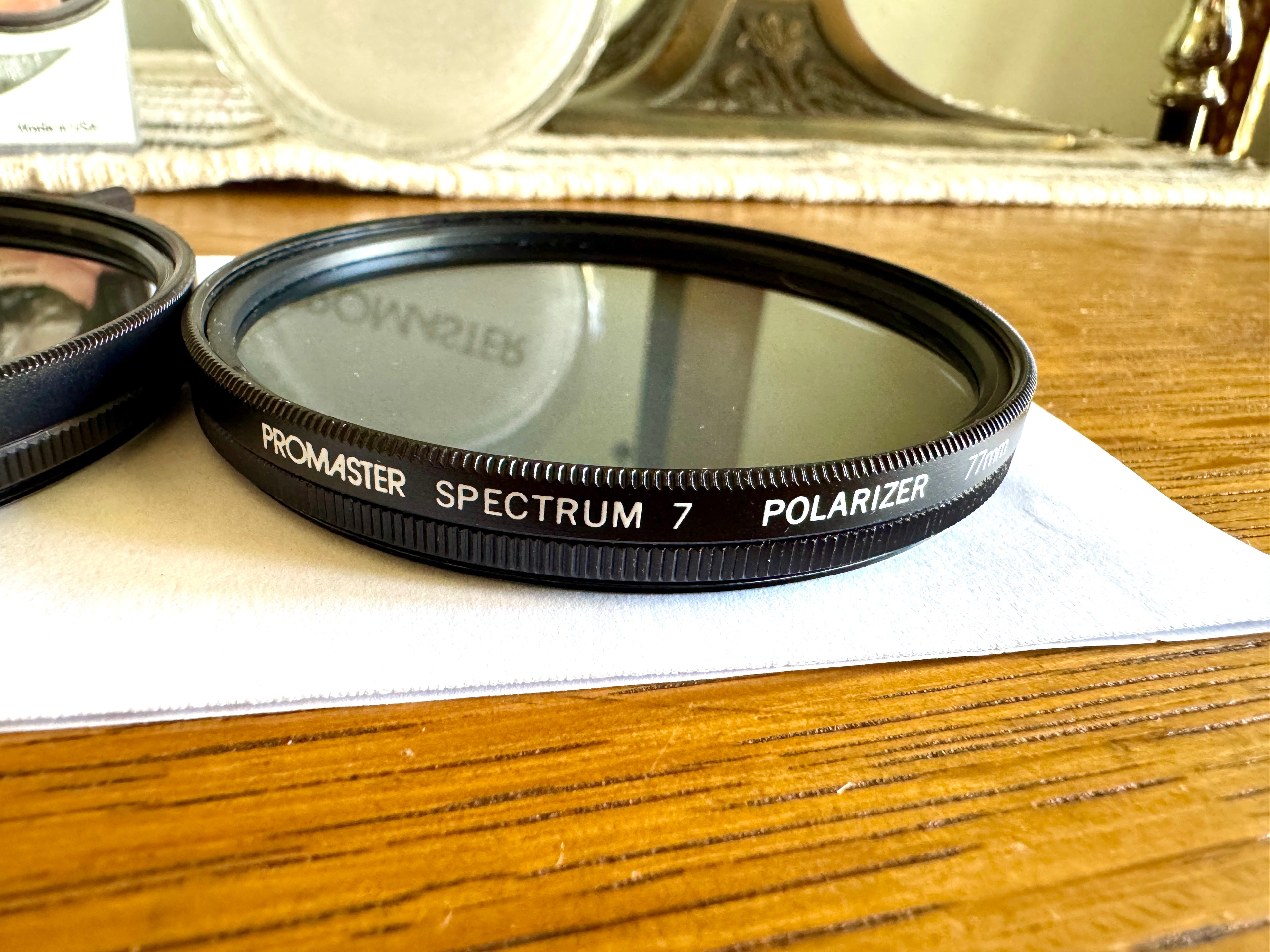 77mm Lens Filter Variety Set, Tiffen UV Protector & Circular Polarizer and ProMaster Spectrum 7 Polarizer Filter