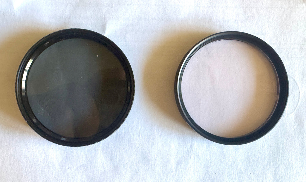 Vtg Super Albinar 49mm PL Lens Filter and Skylight Filter In Cases