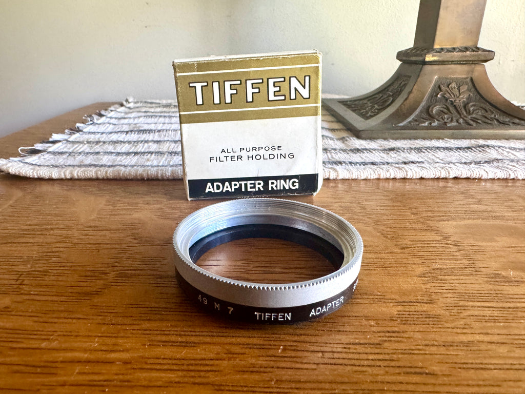 Vtg 49 M 7 Tiffen Screw-in Adapter With Retaining Ring ~ 49mm