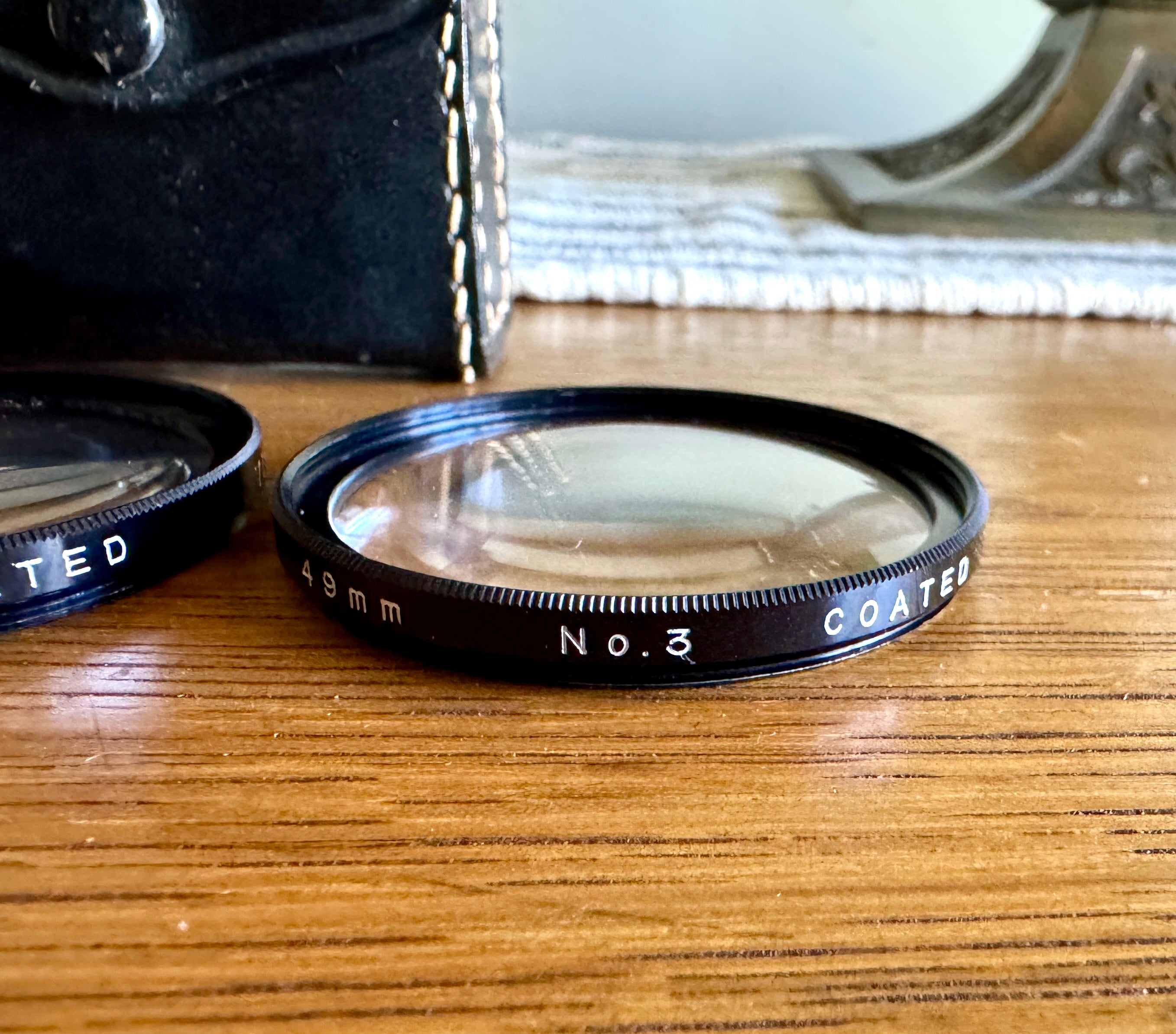 Vtg 49mm Camera Lens Filter Set: Close Up Coated No. 1, 2, 3 - 1970s Japan