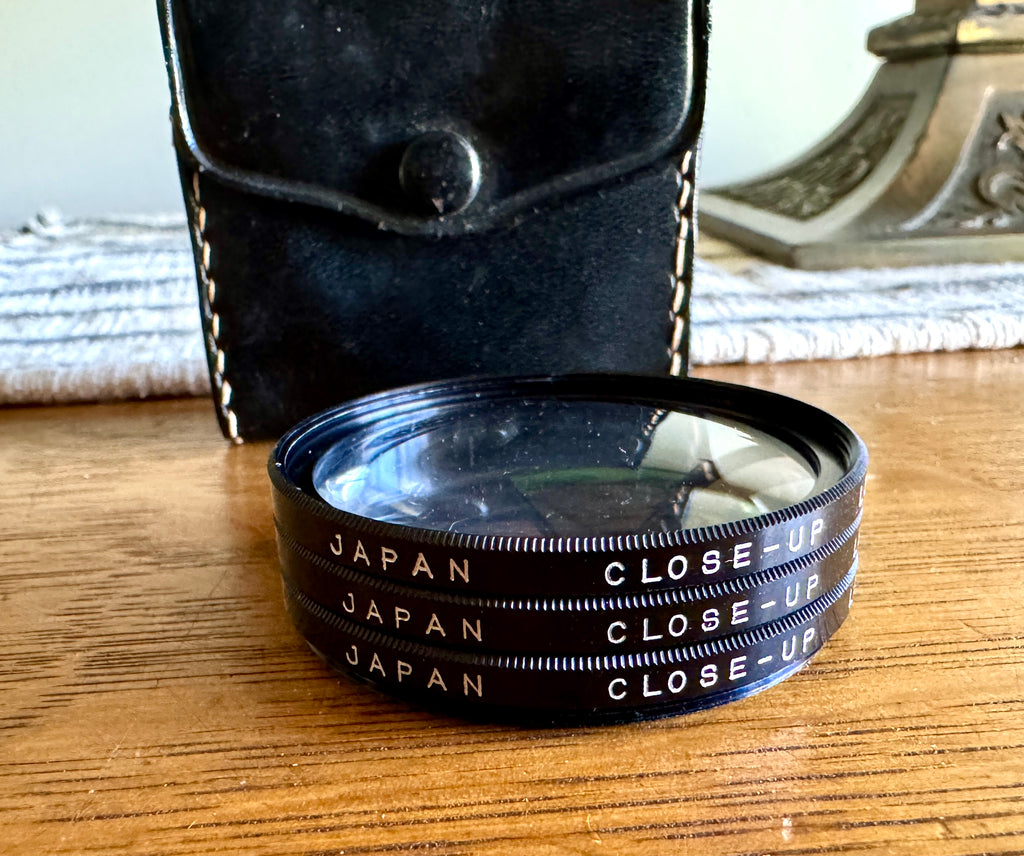 Vtg 49mm Camera Lens Filter Set: Close Up Coated No. 1, 2, 3 - 1970s Japan