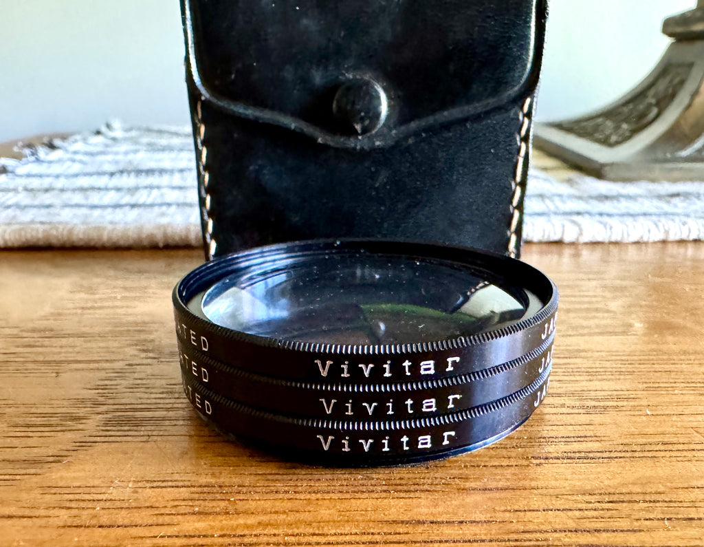 Vtg 49mm Camera Lens Filter Set: Close Up Coated No. 1, 2, 3 - 1970s Japan