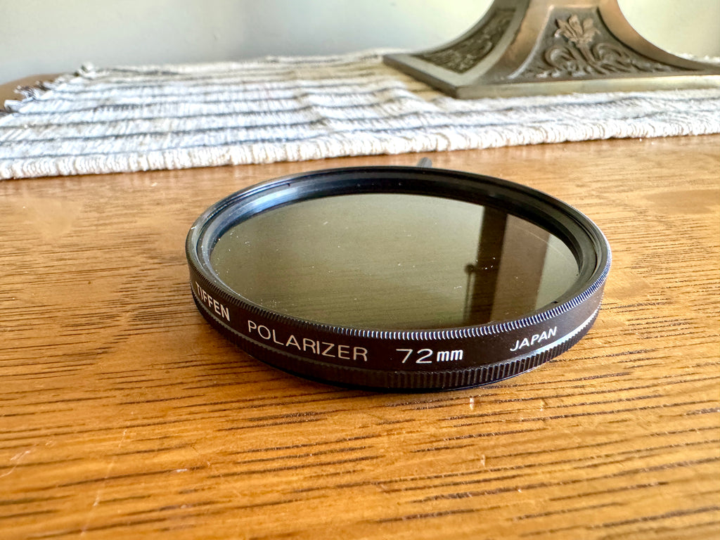 Vtg Tiffen 72mm Circular Polarizer and 72mm Neutral Density 0.9 Filter in Case