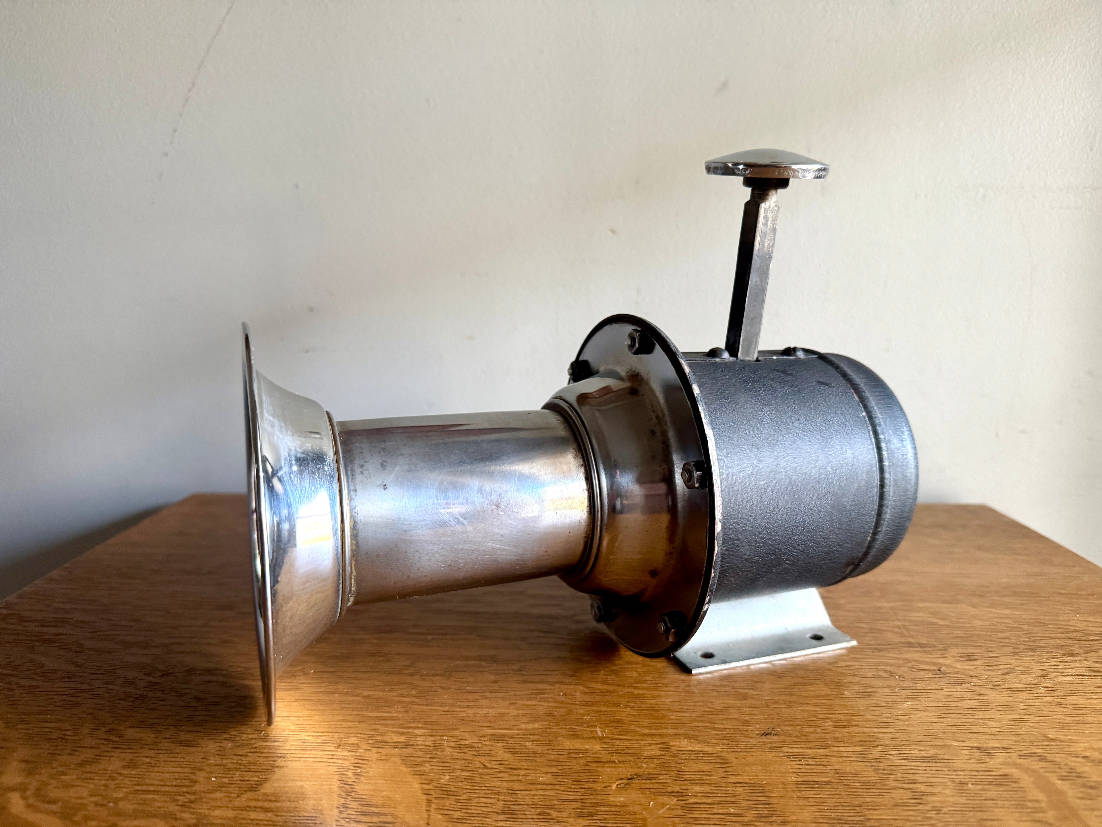Vtg Hutchins Ahooga Manual Horn | Push Ahooga Horn | Antique Car Horn